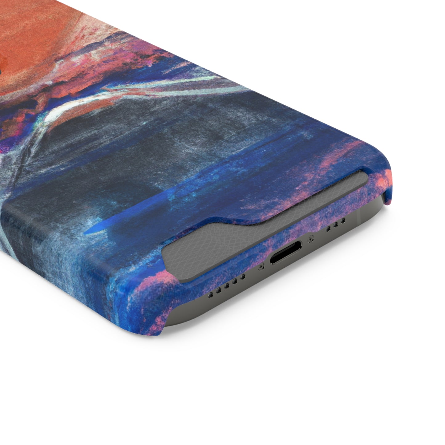 iPhone 13 and Samsung S21, S22 Cases with Card Holder Ft. XRP Sunset