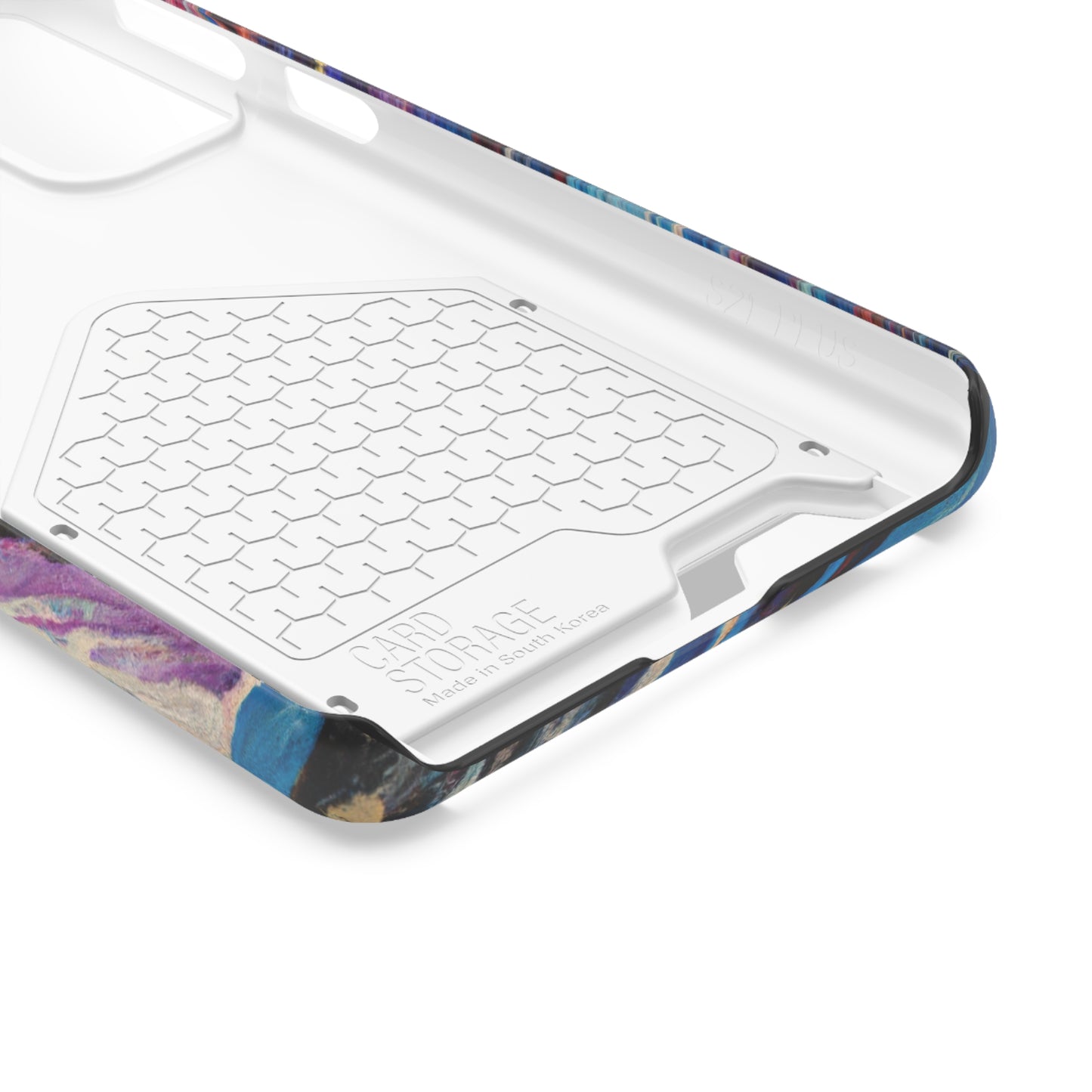 iPhone 13 and Samsung S21, S22 Cases with Card Holder Ft. Abstract Vortex