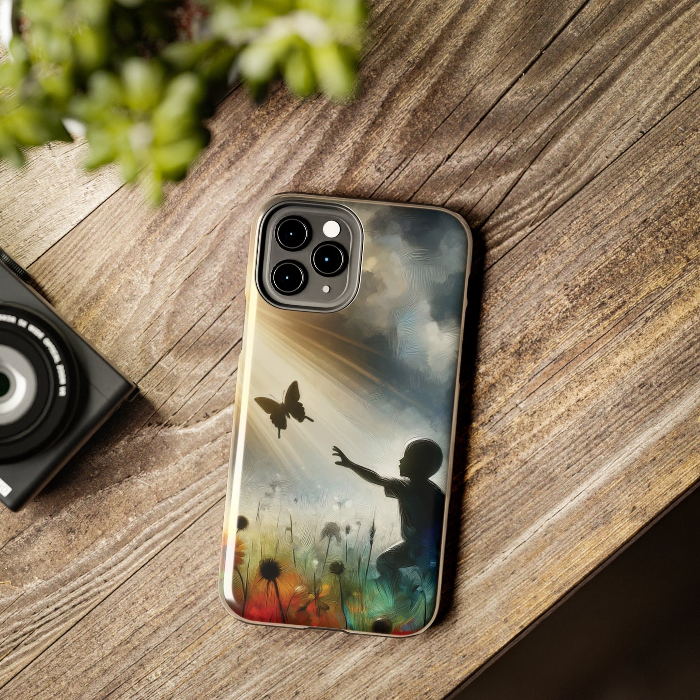 ToughDrop Apple iPhone Case Ft. Butterfly Shadow
