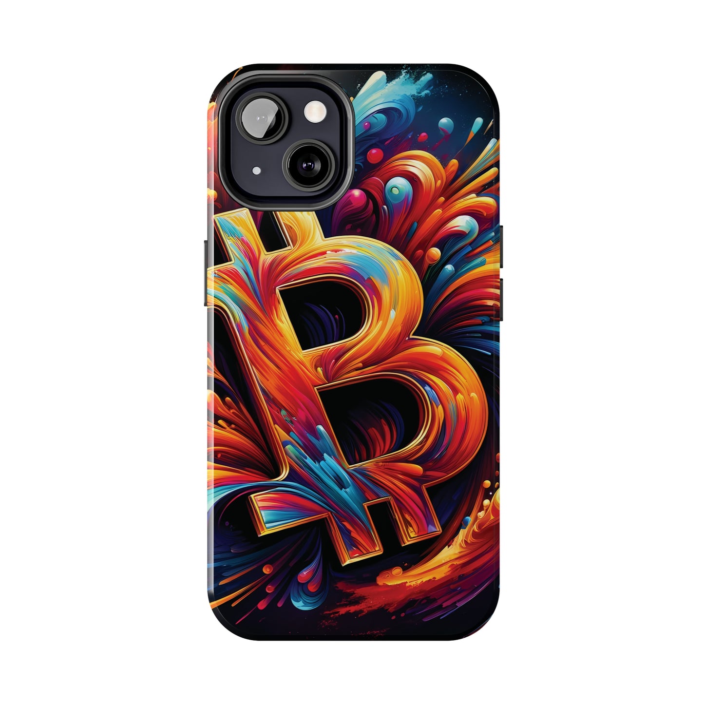ToughDrop Apple iPhone Case Ft. Bitcoin Symbol Abstract