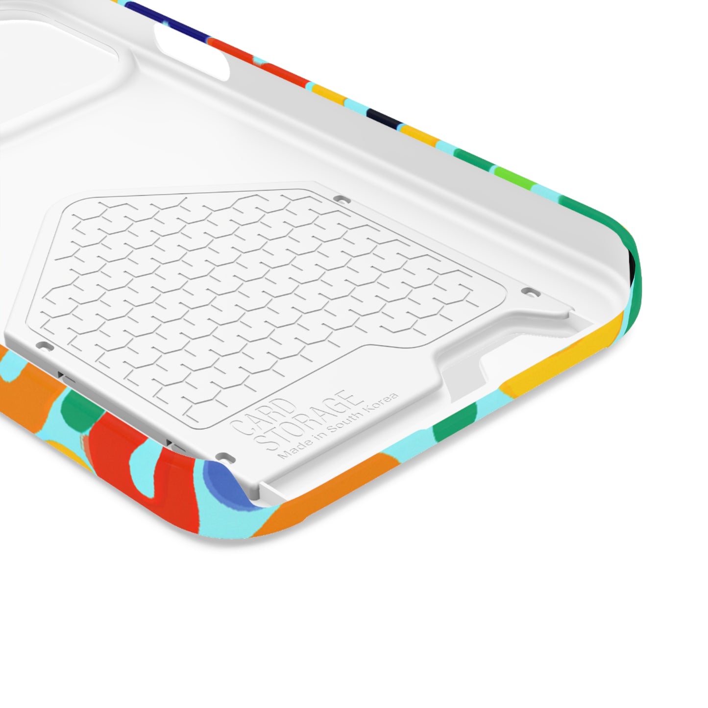 iPhone 13 and Samsung S21, S22 Cases with Card Holder Ft. Vivid Circles