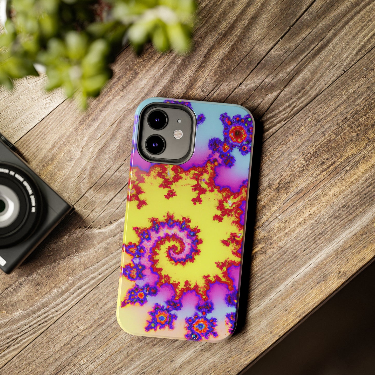 Tough Case-Mate iPhone Case Ft. Tie Dye Fractal