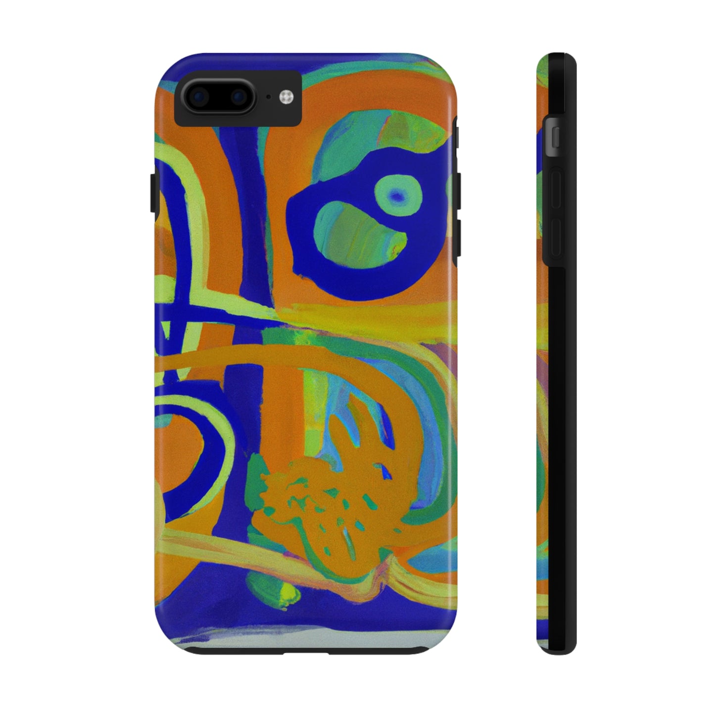 Tough Case-Mate iPhone Case Ft. Blue Orange Curves