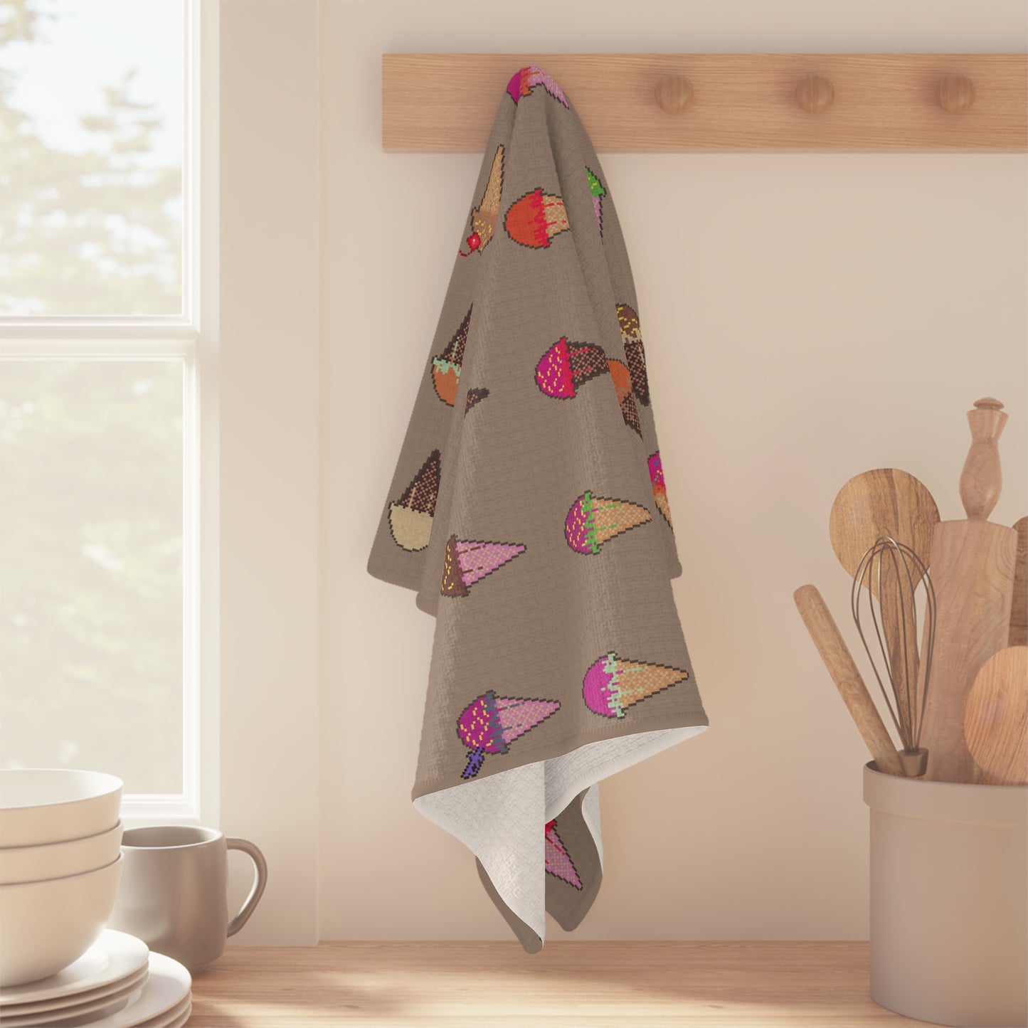 Soft Microfiber Tea Towel Ft. Pixel Cones