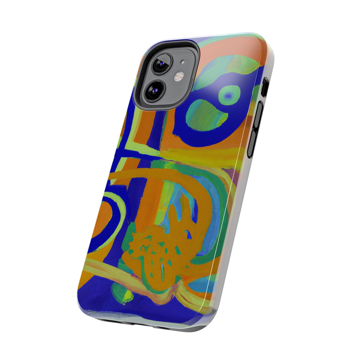 Tough Case-Mate iPhone Case Ft. Blue Orange Curves