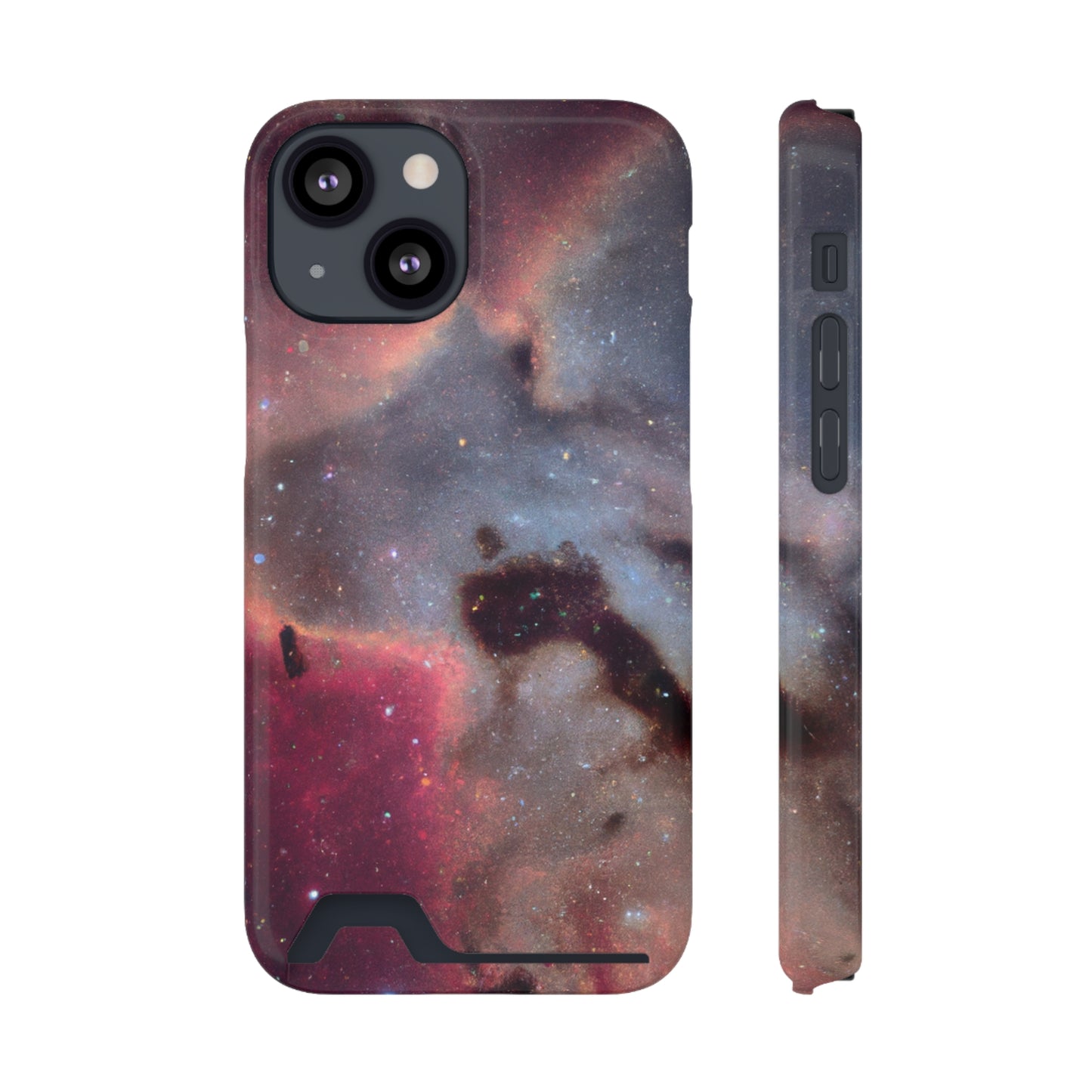 iPhone 13 and Samsung S21, S22 Cases with Card Holder Ft. Nebula