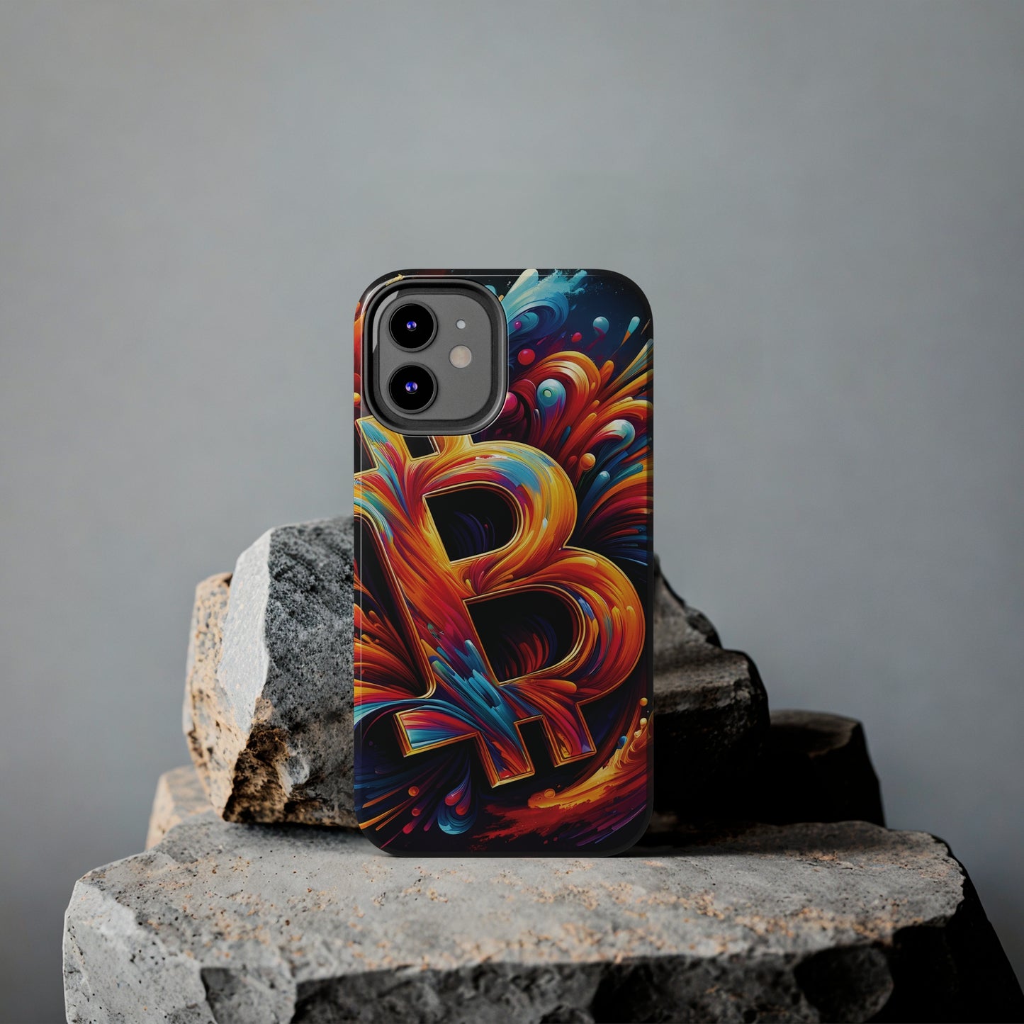 ToughDrop Apple iPhone Case Ft. Bitcoin Symbol Abstract