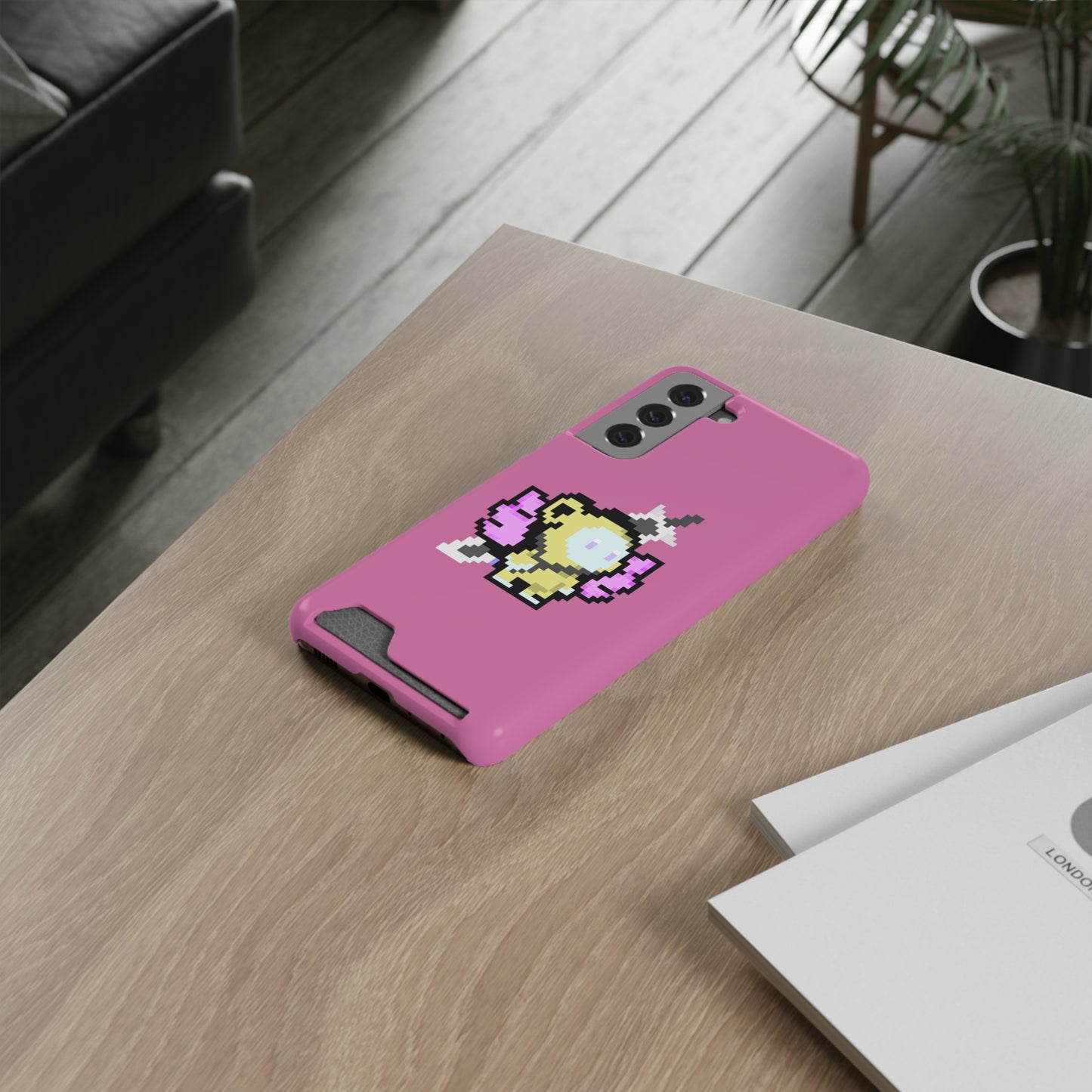 iPhone 13 and Samsung S21, S22 Cases with Card Holder Ft. MONKEE MONKEE #2108