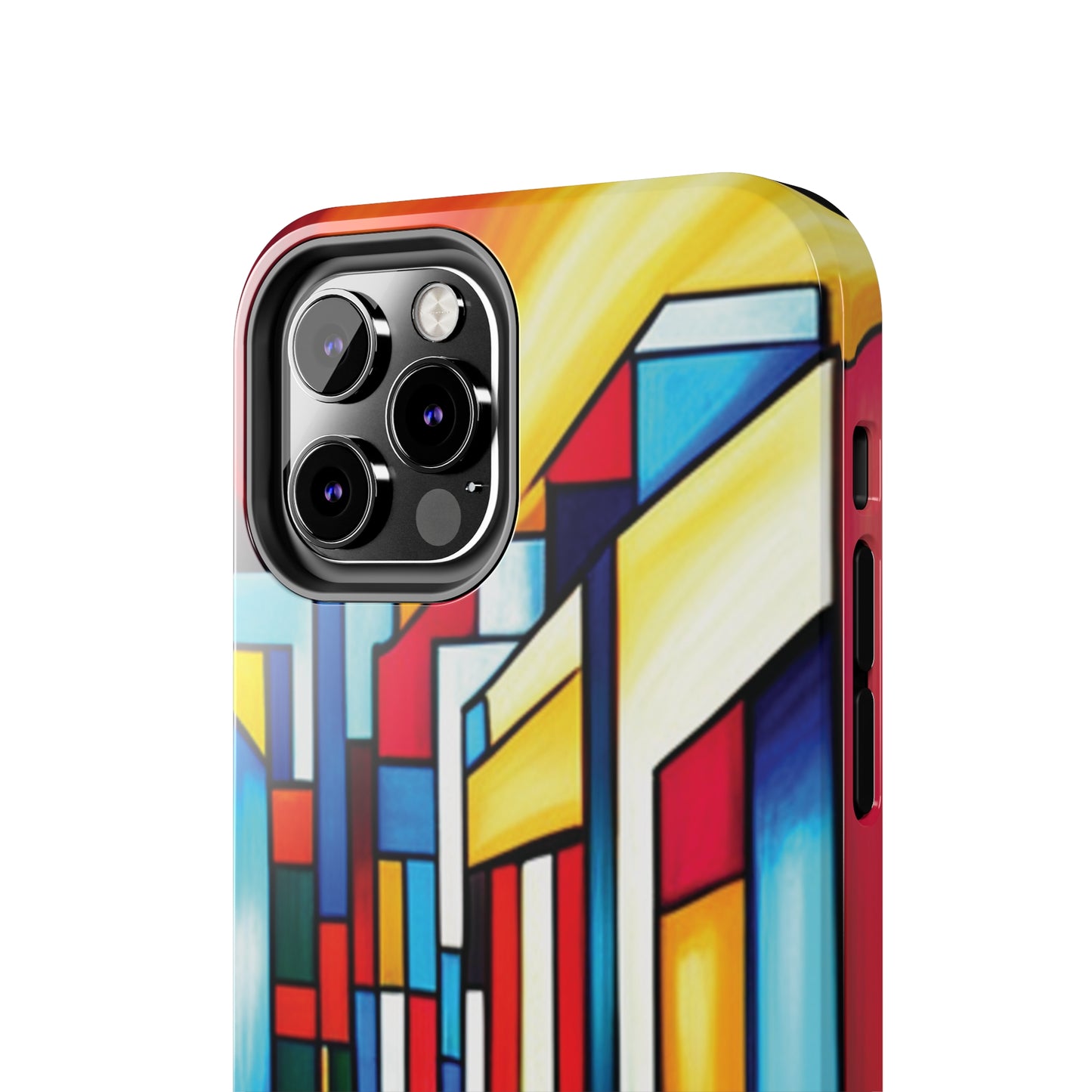 ToughDrop Apple iPhone Case Ft. Colorful Geometric Abstract Art