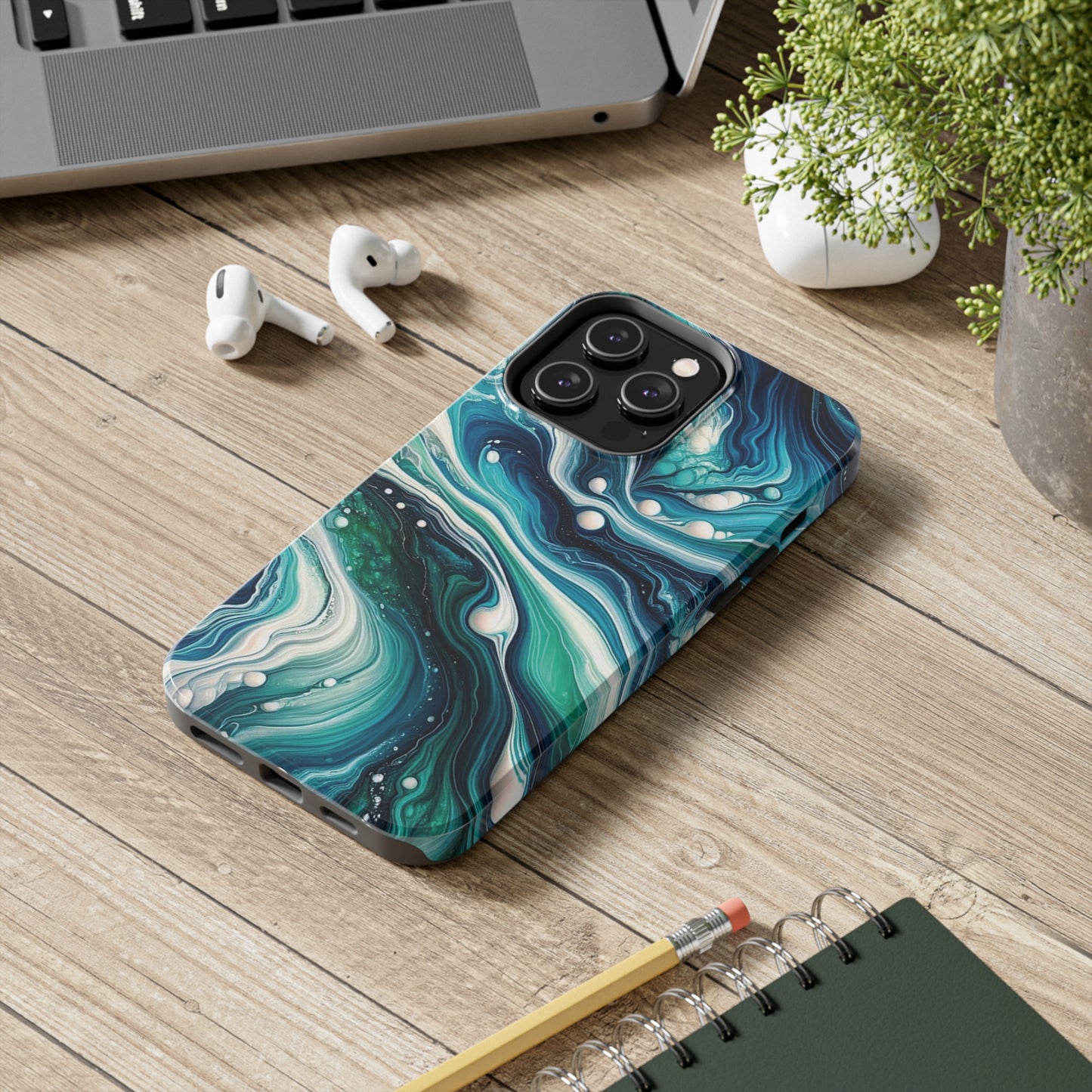 ToughDrop Apple iPhone Case Ft. Liquid Blue