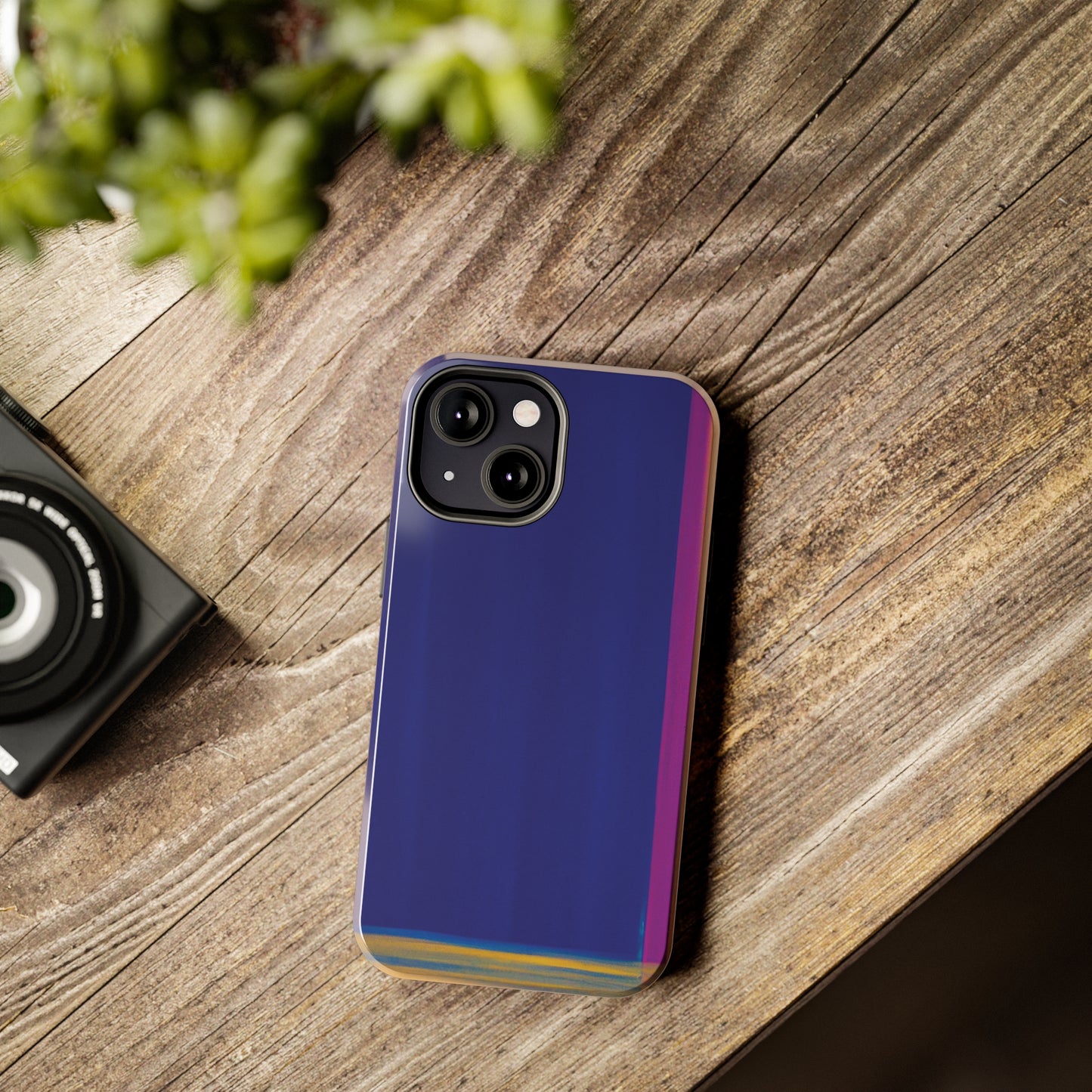 Strong Apple iPhone Case Ft. Minimal Framed Blue