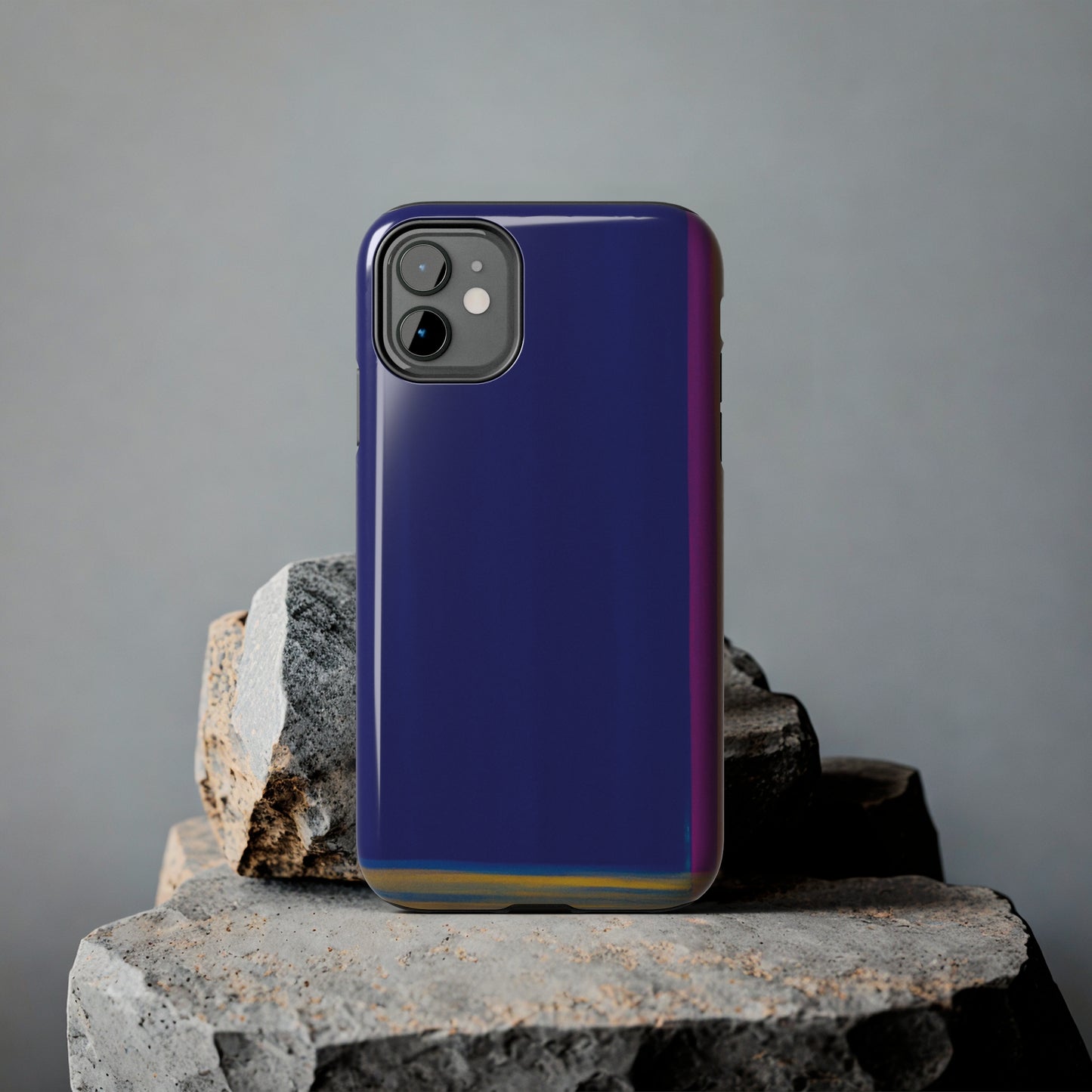 Strong Apple iPhone Case Ft. Minimal Framed Blue