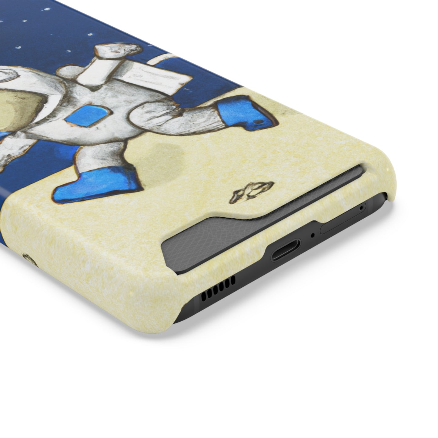 iPhone 13 and Samsung S21, S22 Cases with Card Holder Ft. Moon Doge