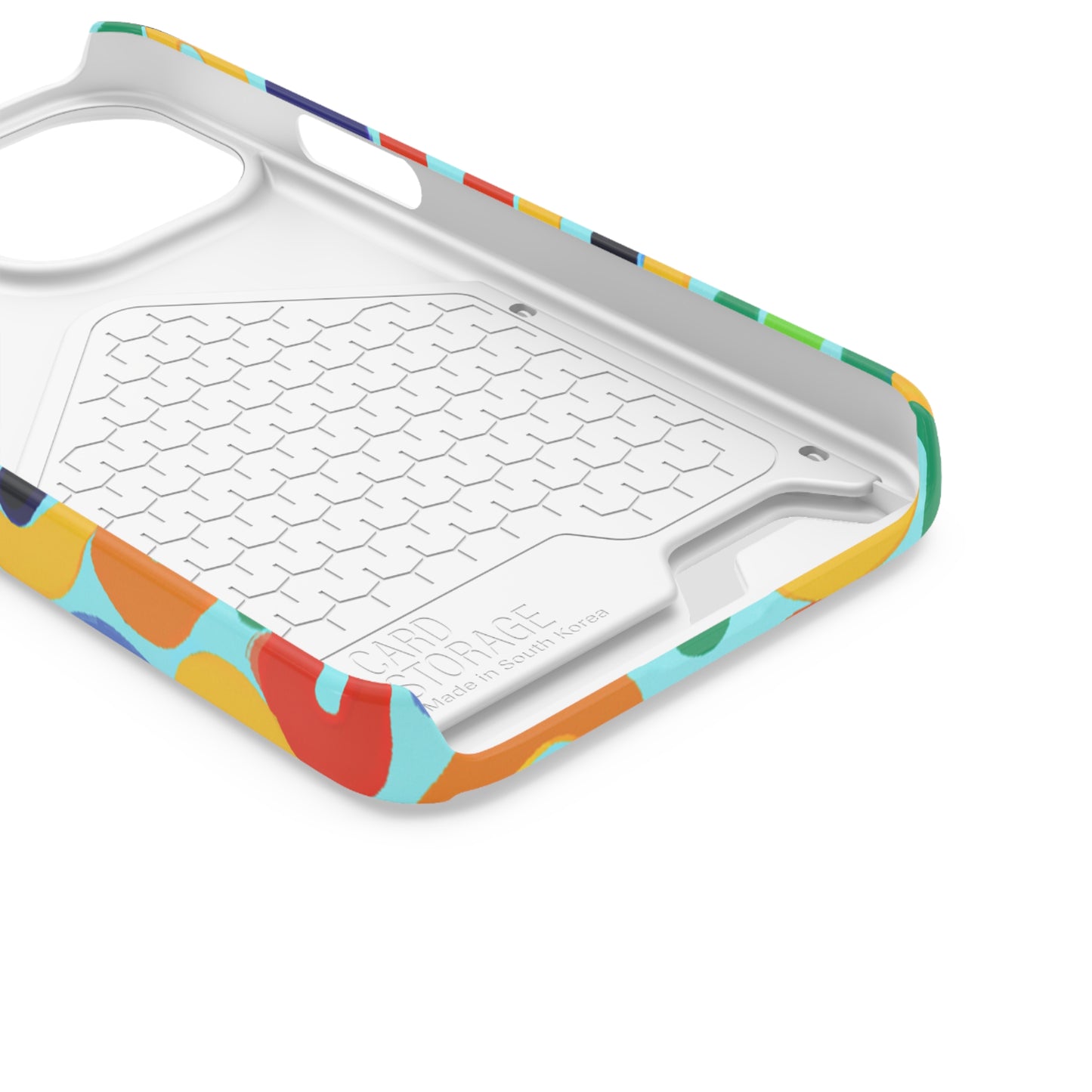 iPhone 13 and Samsung S21, S22 Cases with Card Holder Ft. Vivid Circles