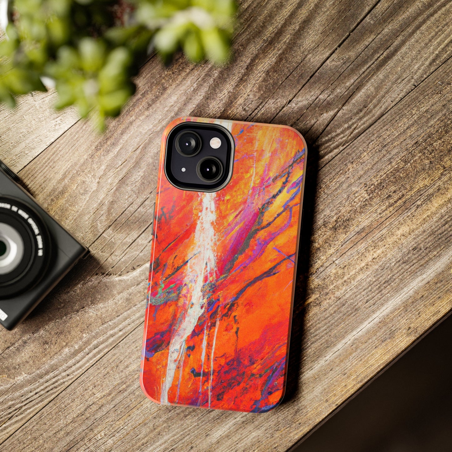 Tough Apple iPhone Cases Ft. Abstract Halloween Forest