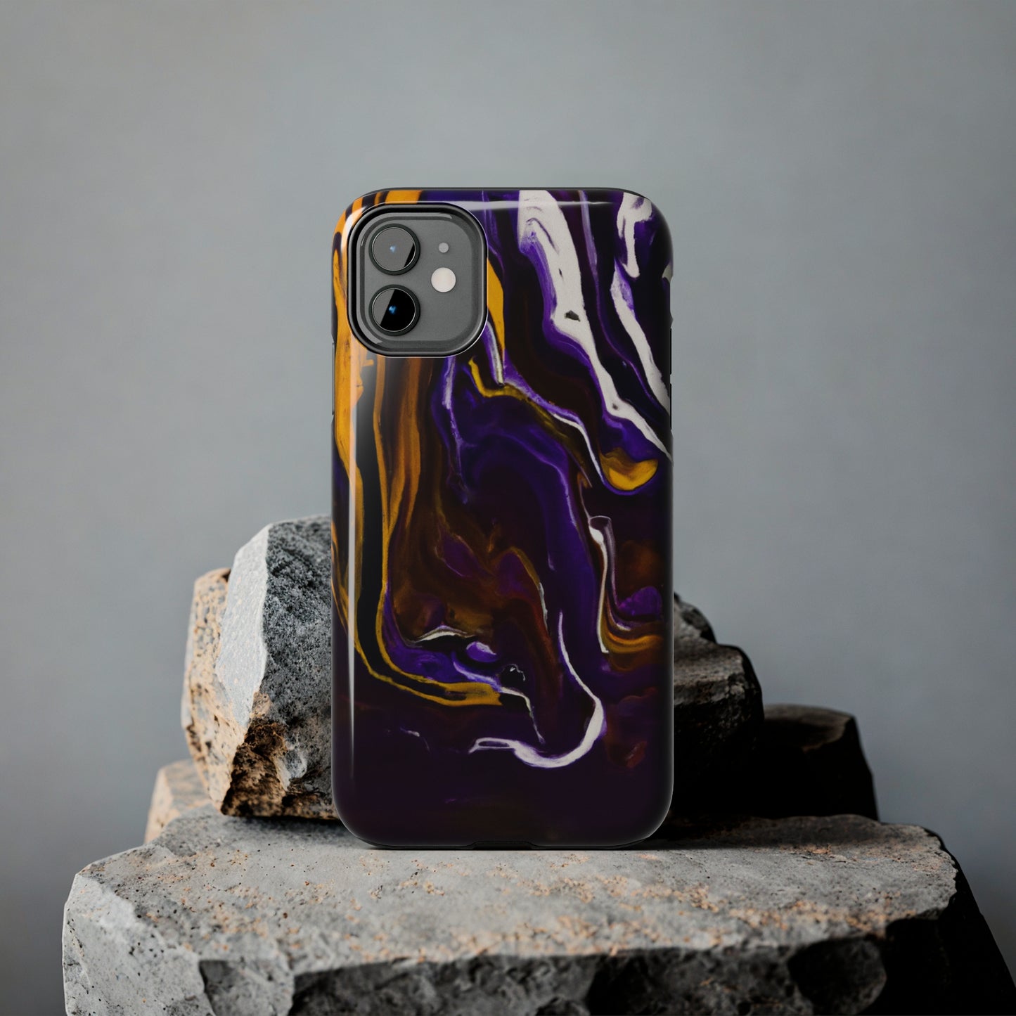 Tough Case-Mate iPhone Case Ft. Purple Tiger Stripes