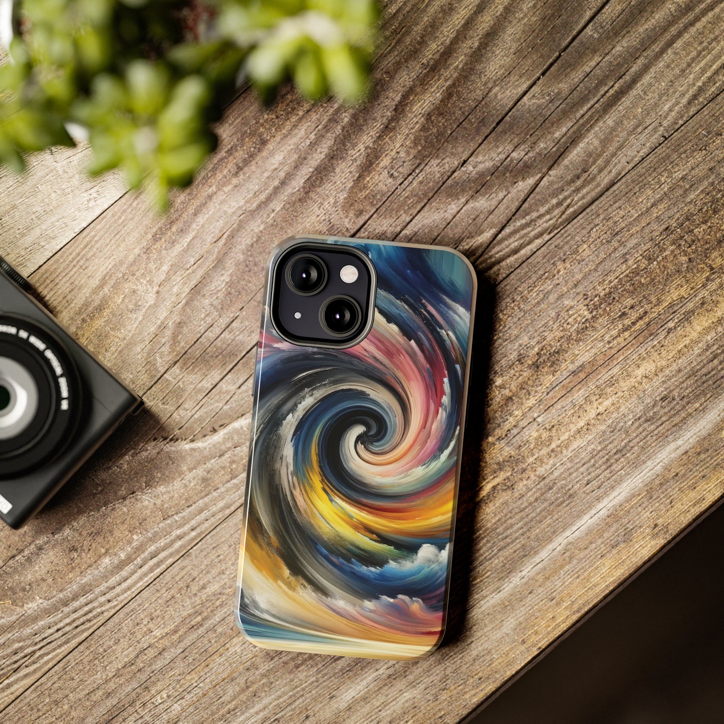 ToughDrop Apple iPhone Case Ft. Swirled Brush