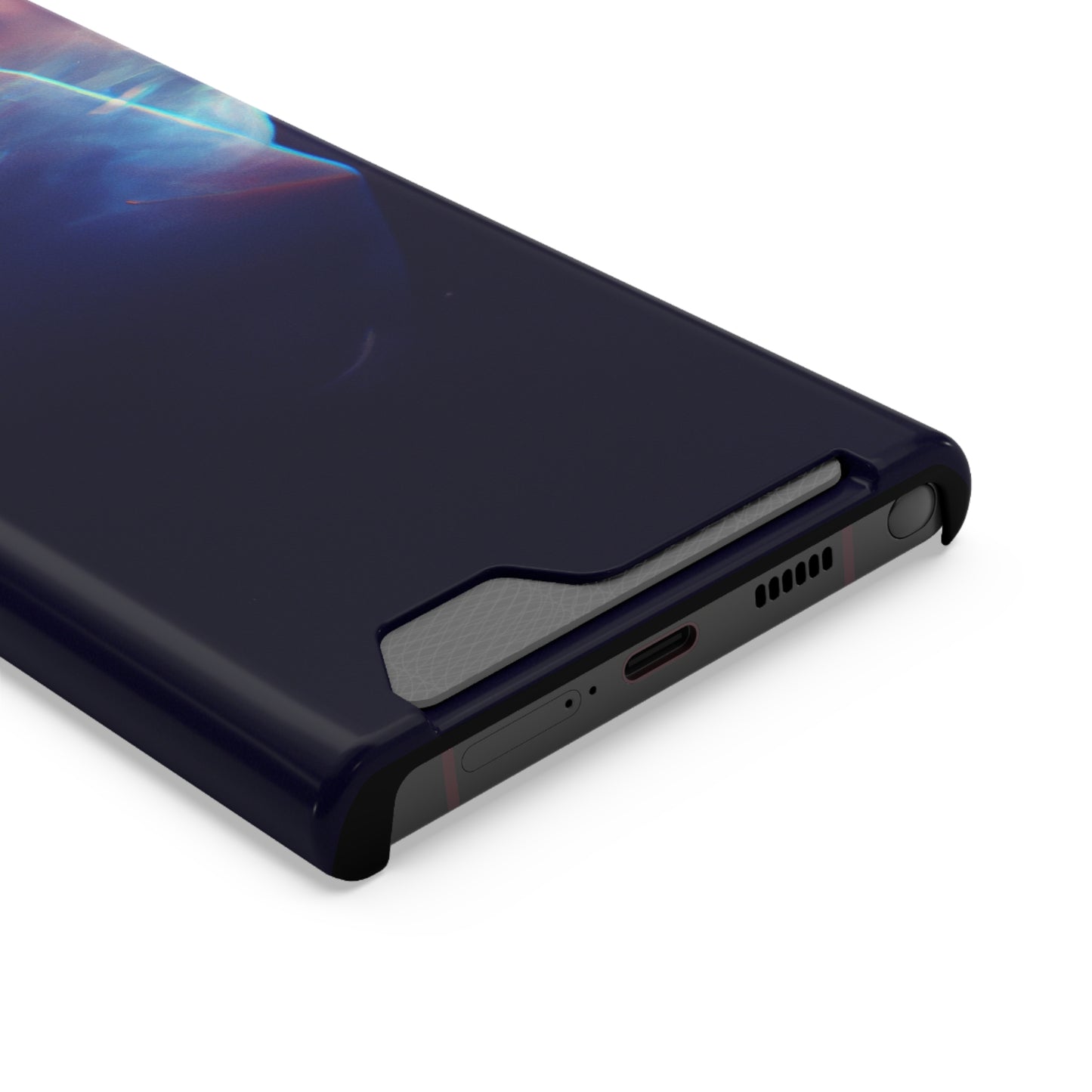 iPhone 13 and Samsung S21, S22 Cases with Card Holder Ft. Soft Lightning