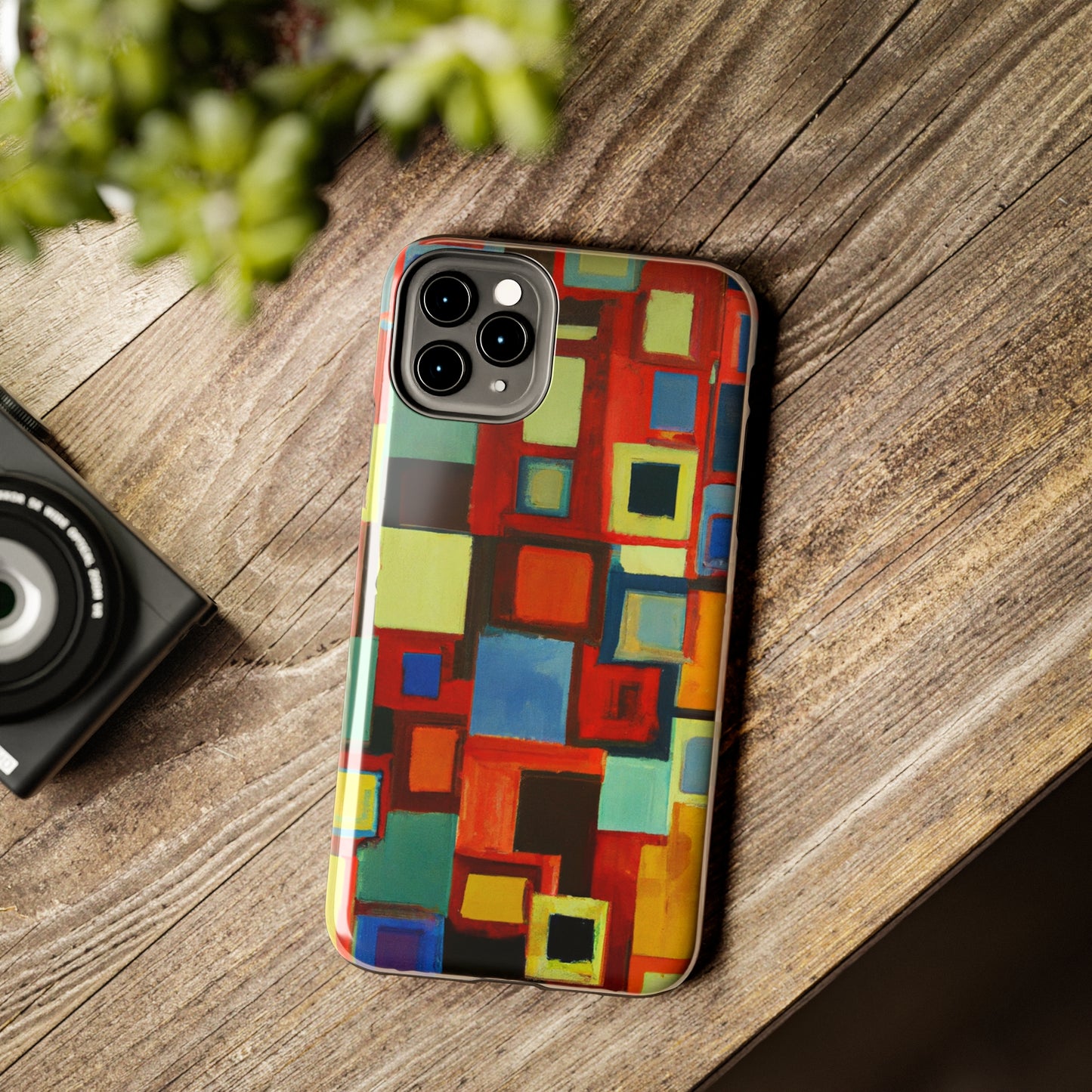 Tough Case-Mate iPhone Case Ft. Abstract Squares