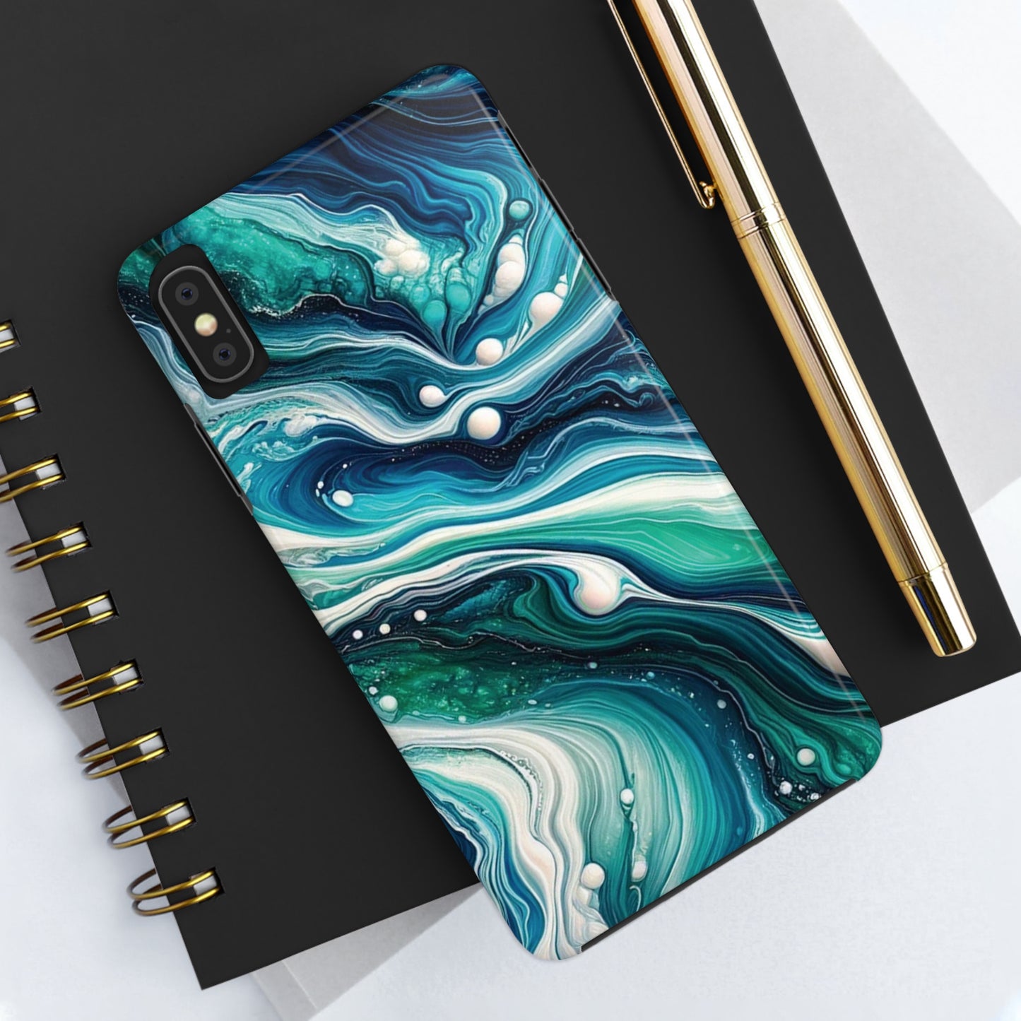ToughDrop Apple iPhone Case Ft. Liquid Blue