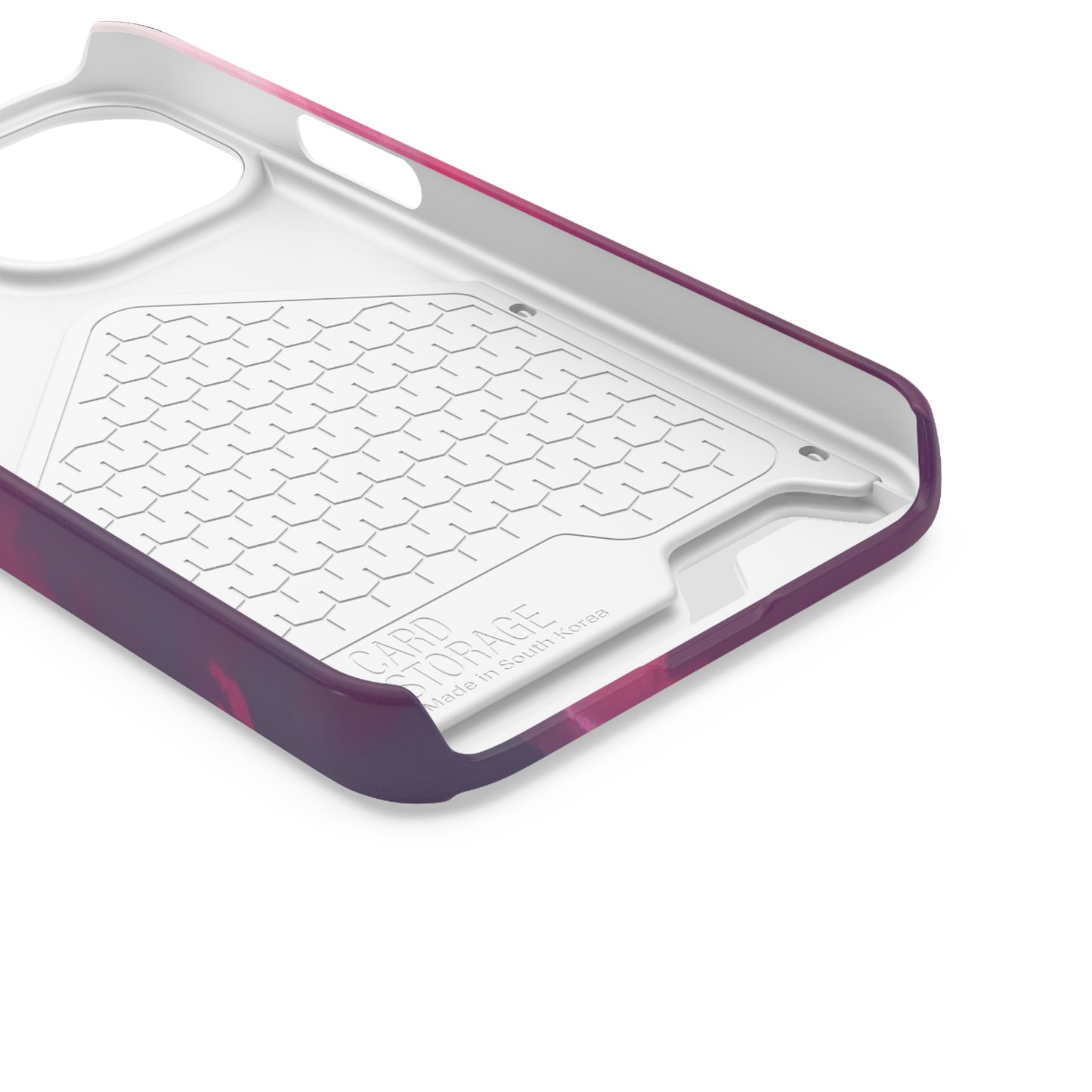iPhone 13 and Samsung S21, S22 Cases with Card Holder Ft. Abstract Pink Sky