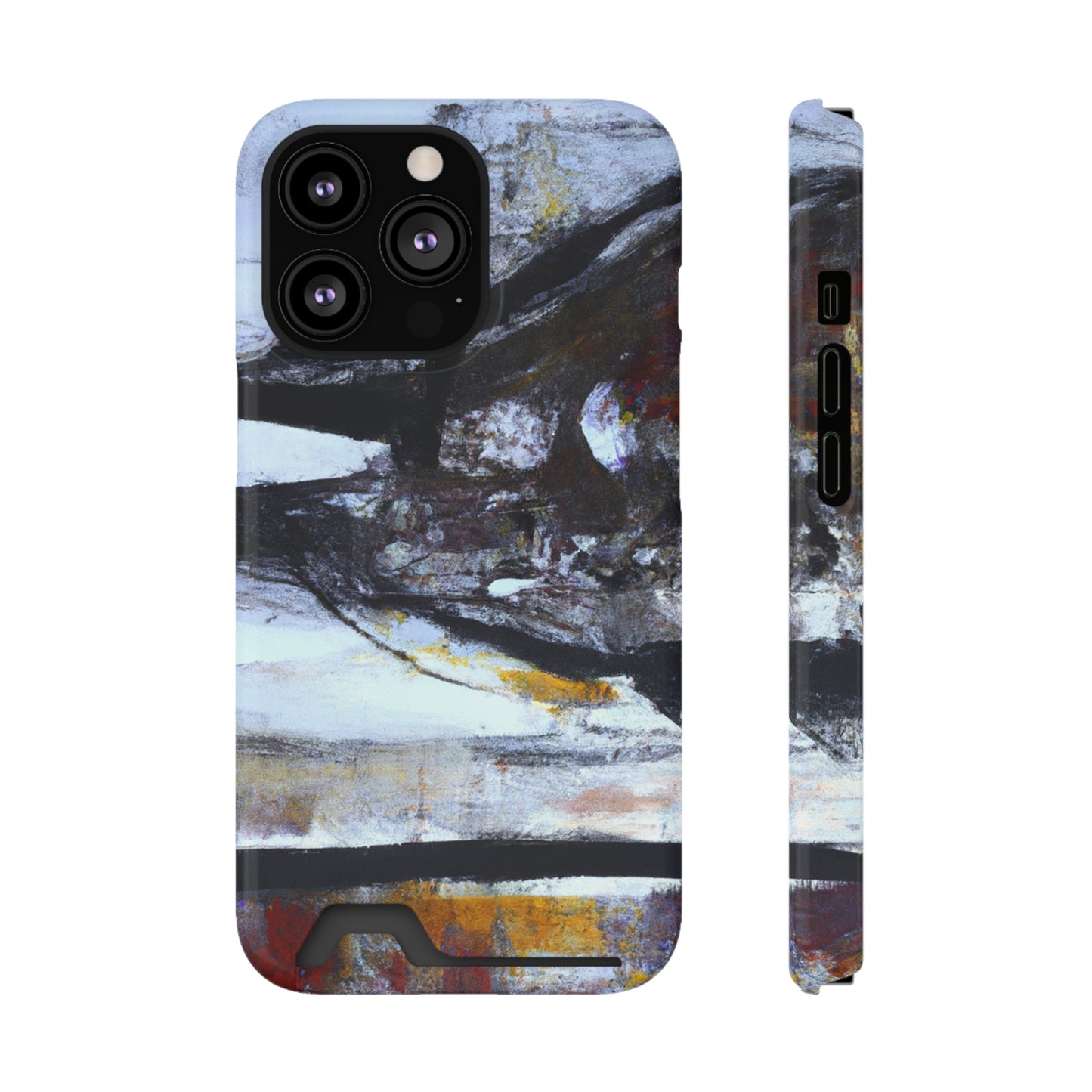 iPhone 13 and Samsung S21, S22 Cases with Card Holder Ft. Mirror Island