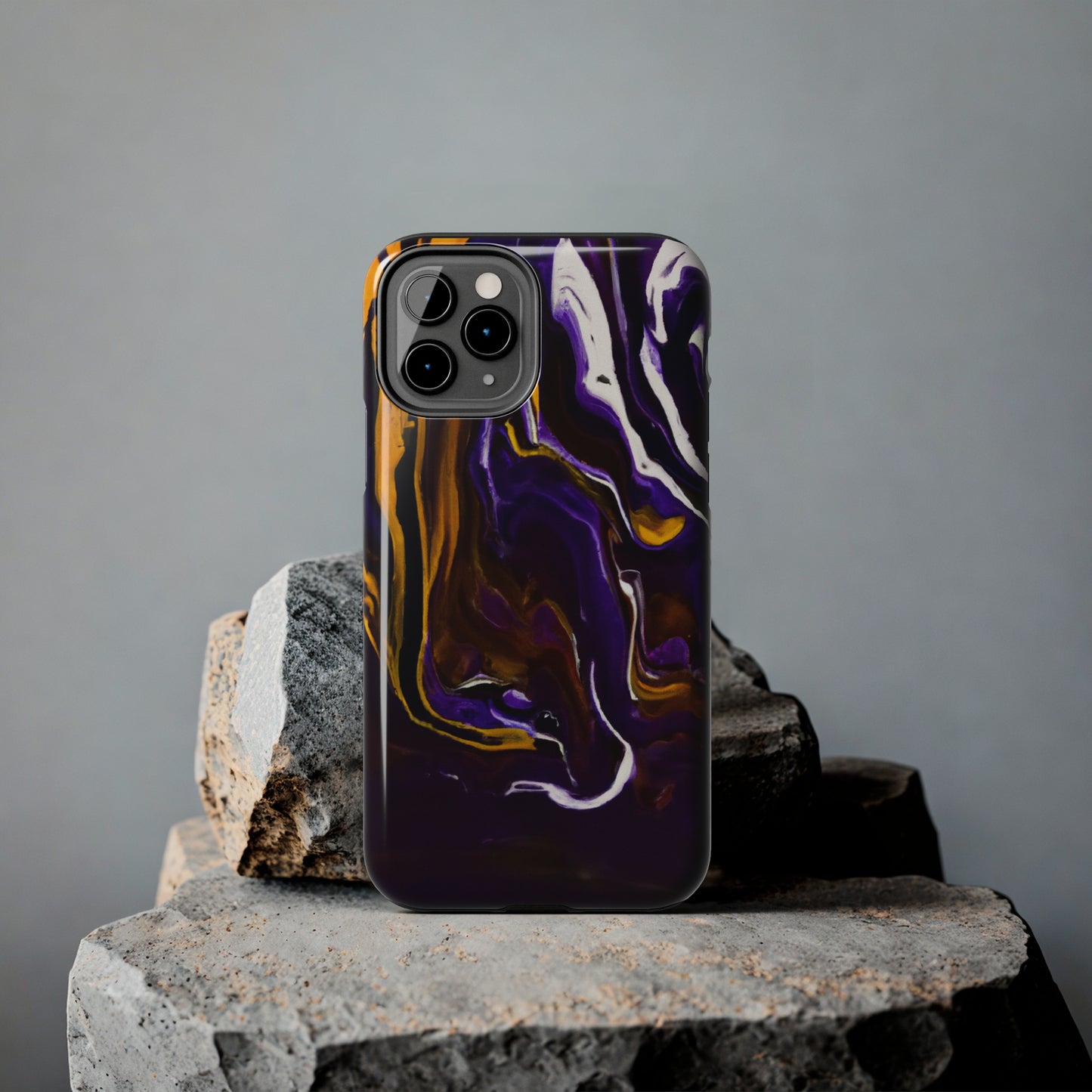 Tough Case-Mate iPhone Case Ft. Purple Tiger Stripes