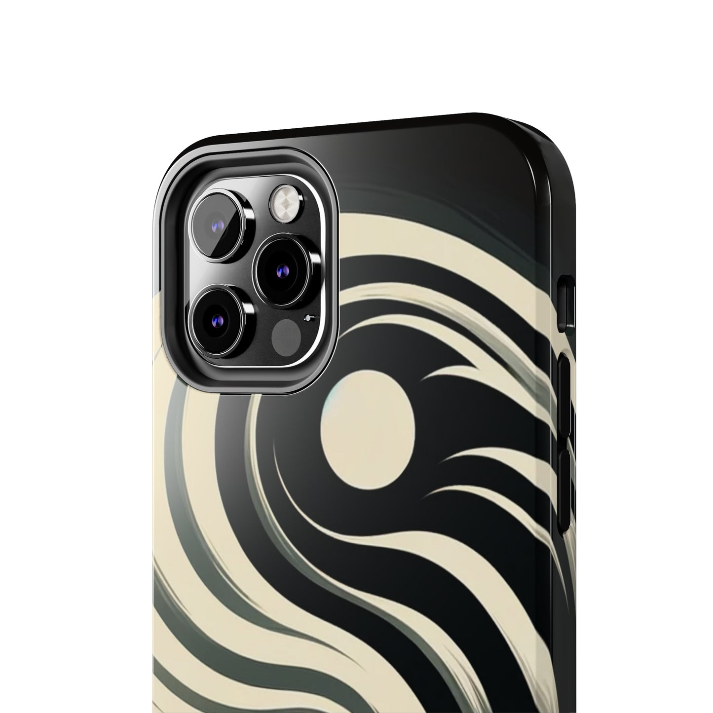 ToughDrop Apple iPhone Case Ft. Monotone Yin Yang