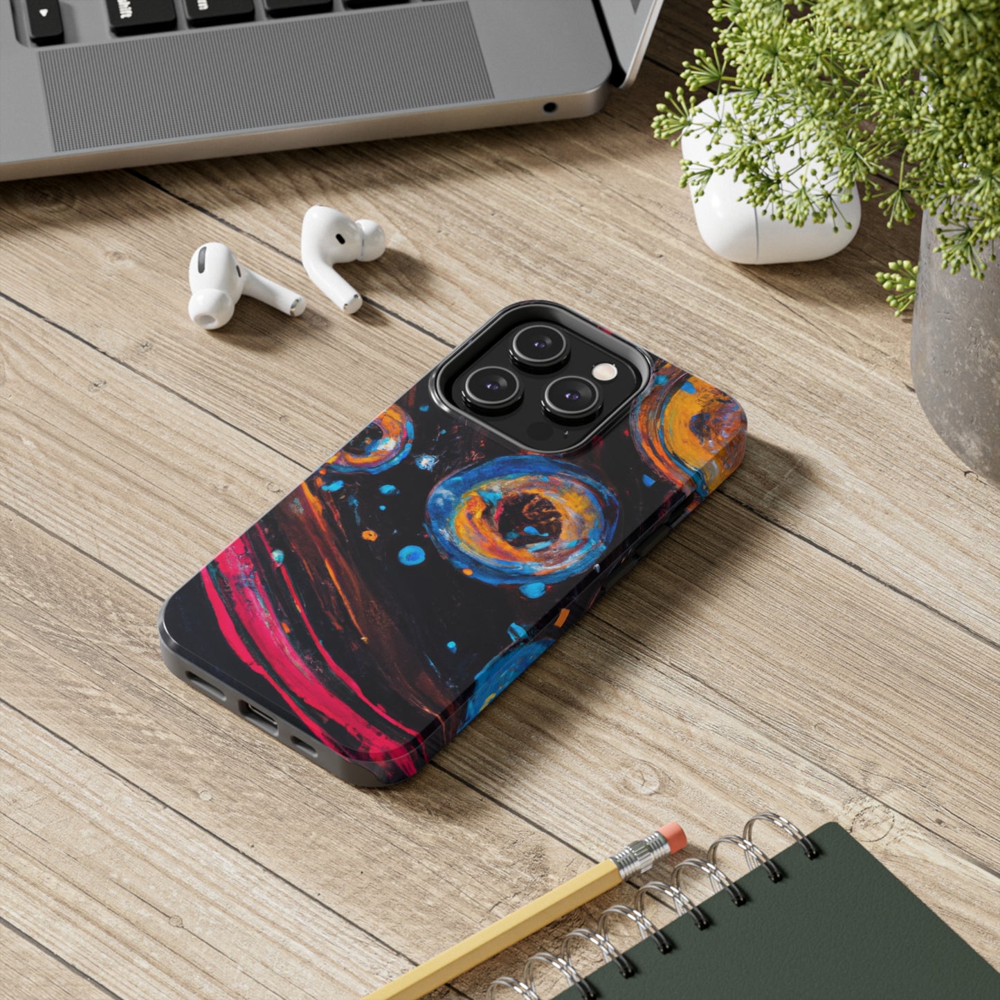 Tough Apple iPhone Cases Ft. Bubble Galaxy