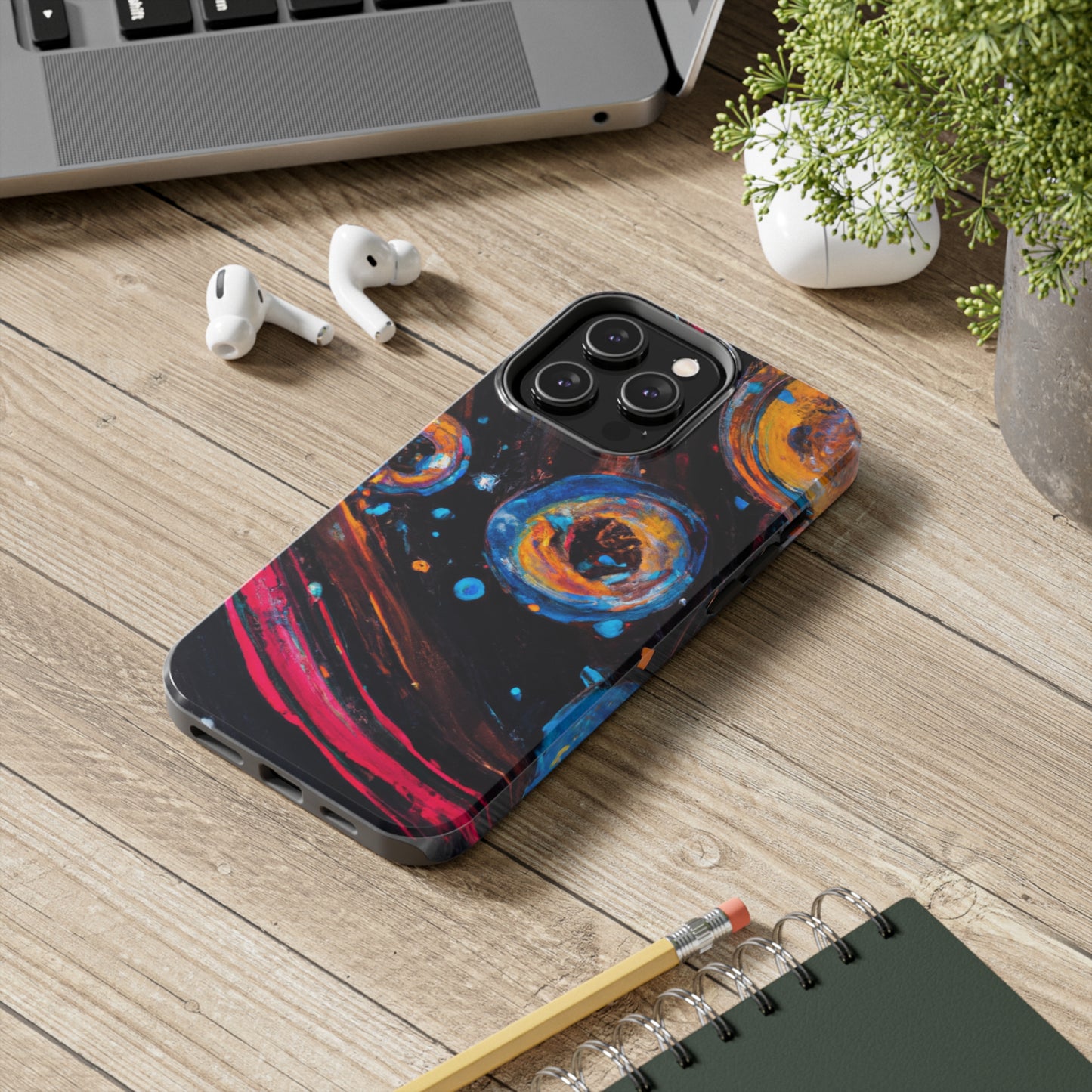 Tough Apple iPhone Cases Ft. Bubble Galaxy