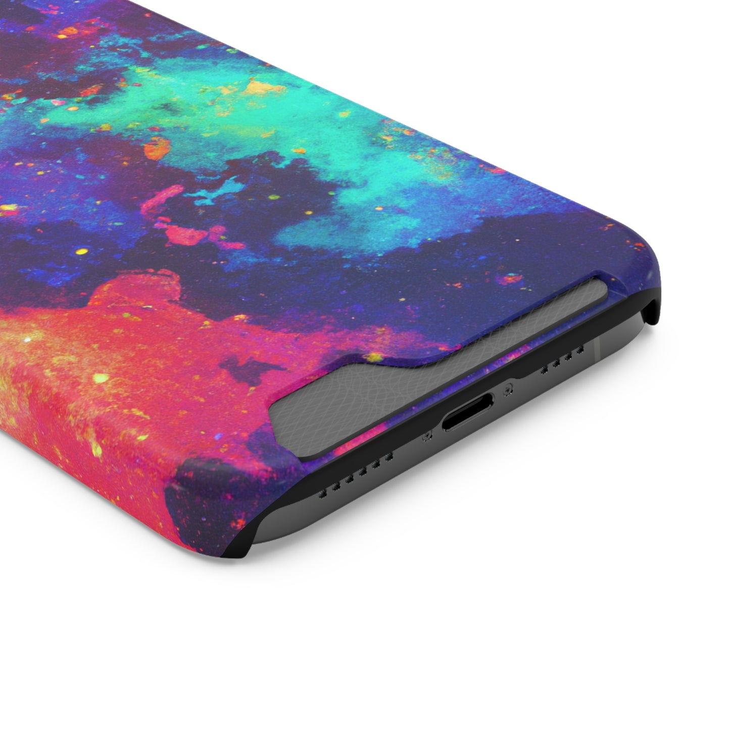 iPhone and Samsung Cases with Card Holder Ft. Abstract Space