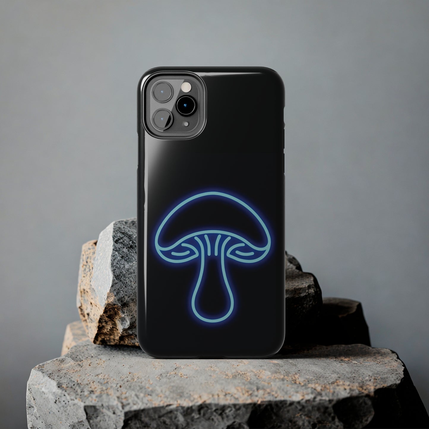 ToughDrop Apple iPhone Case Ft. Neon Blue Shroom