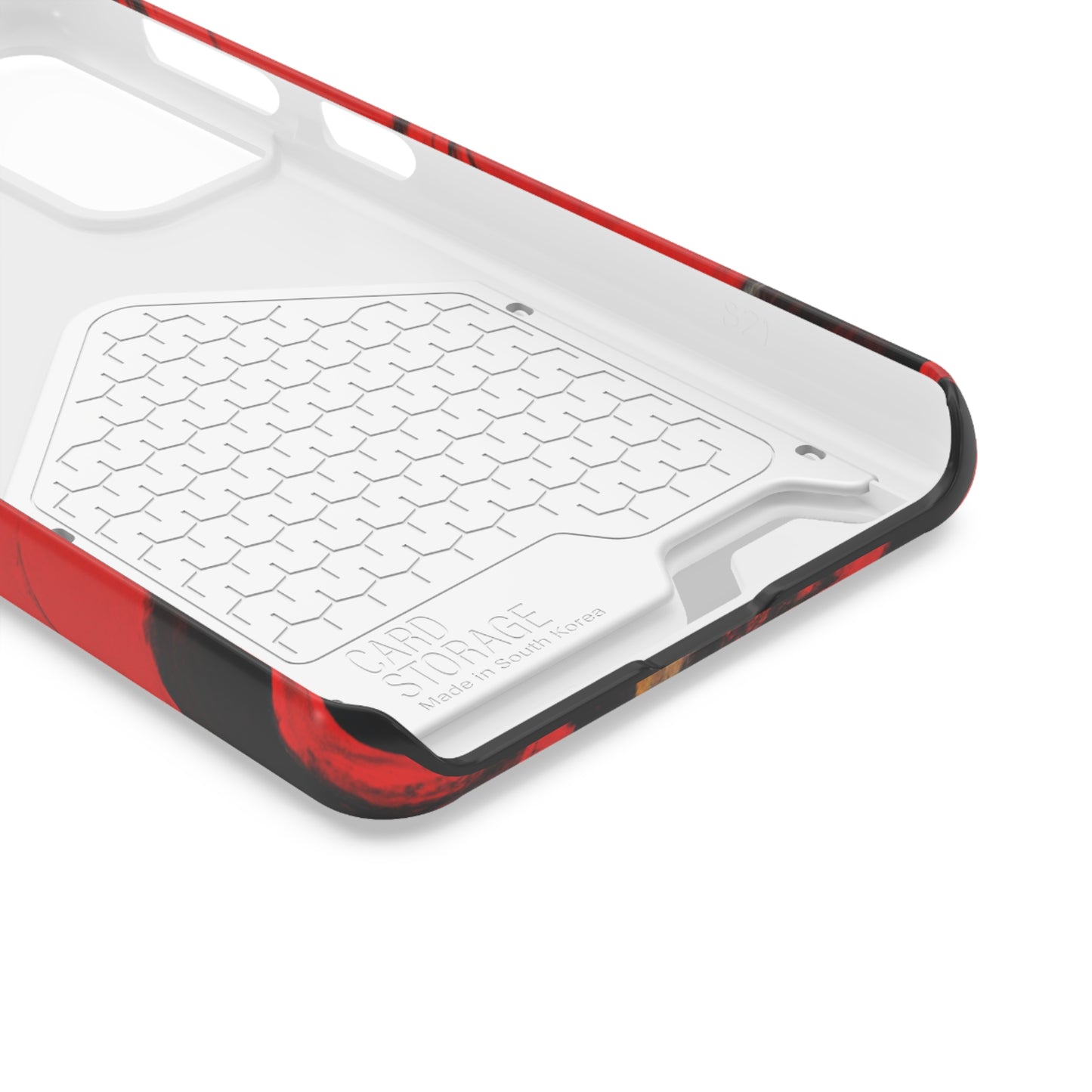 iPhone 13 and Samsung S21, S22 Cases with Card Holder Ft. Abstract Zero
