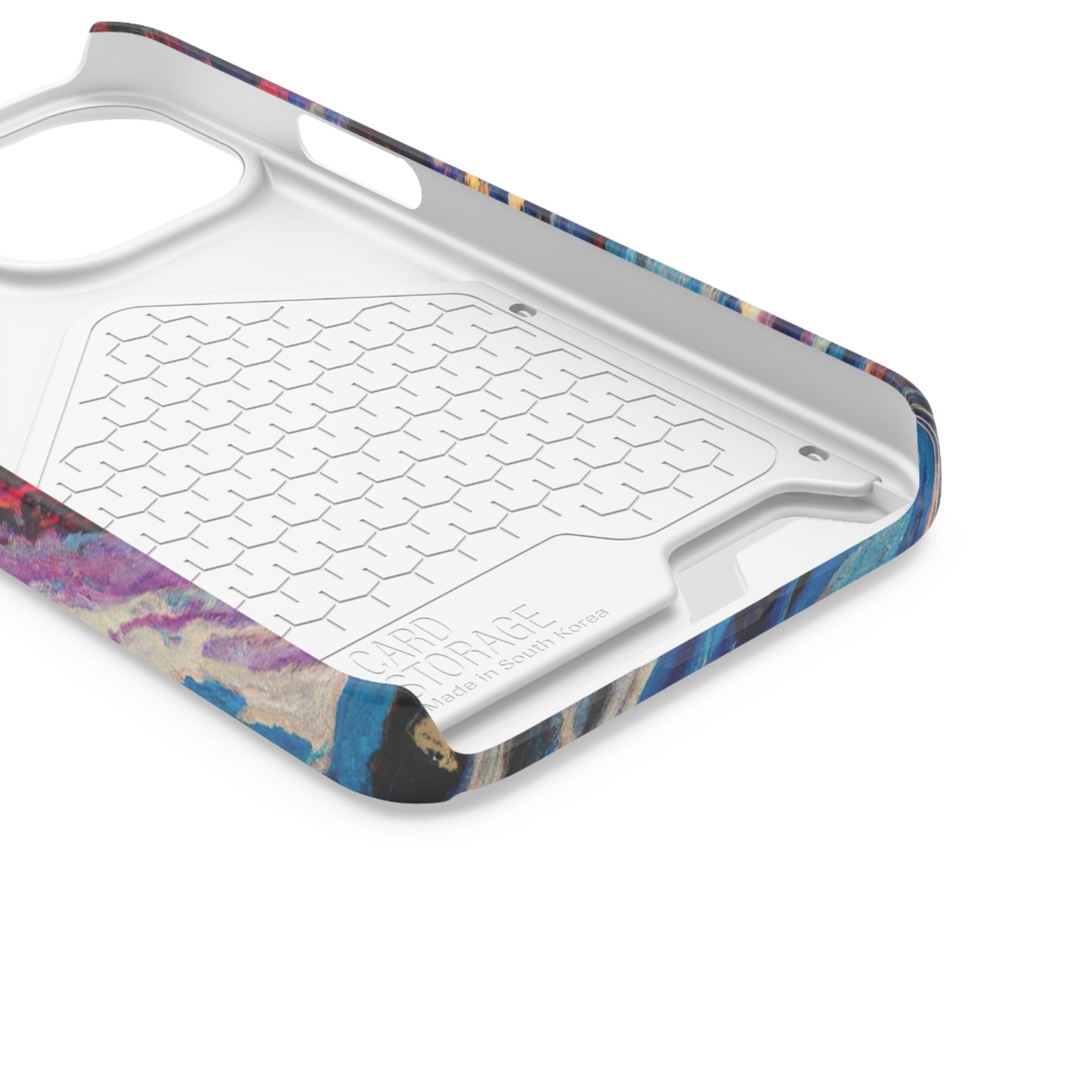iPhone 13 and Samsung S21, S22 Cases with Card Holder Ft. Abstract Vortex