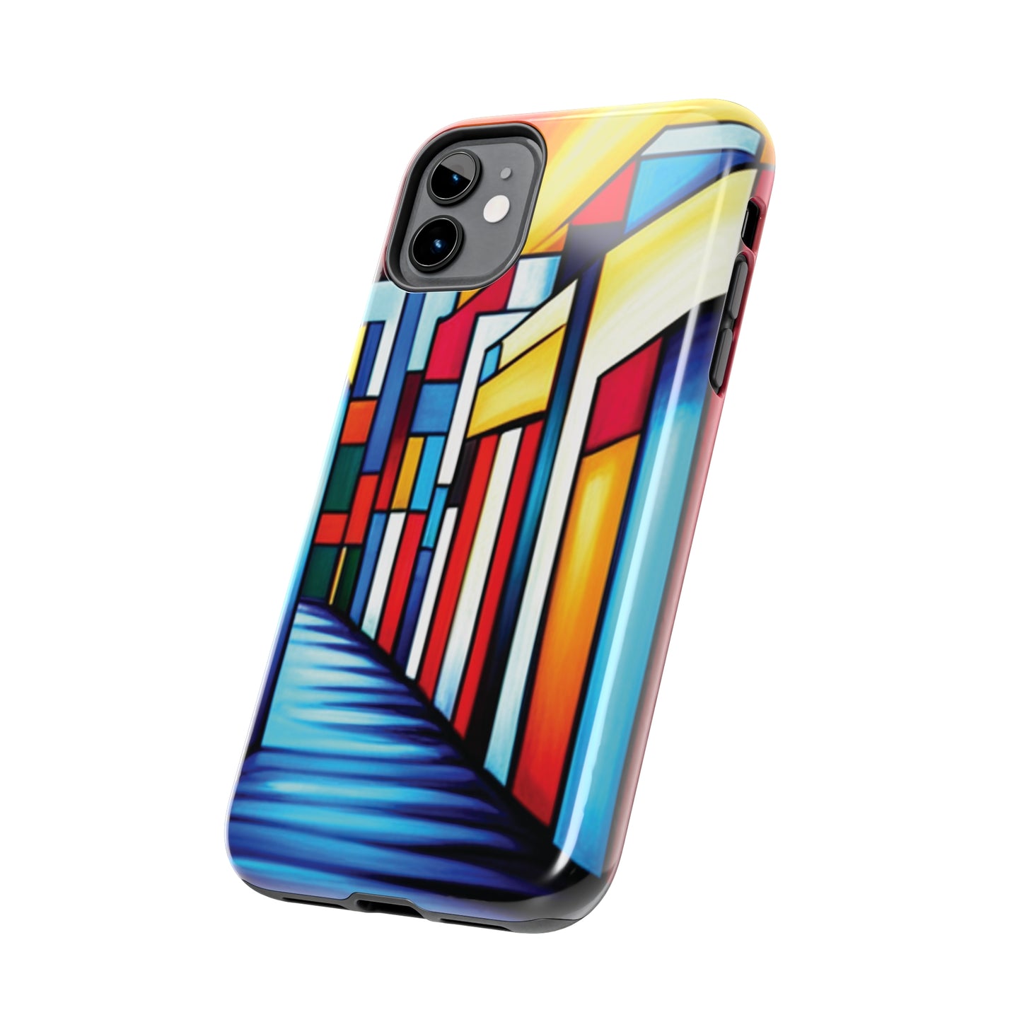 ToughDrop Apple iPhone Case Ft. Colorful Geometric Abstract Art