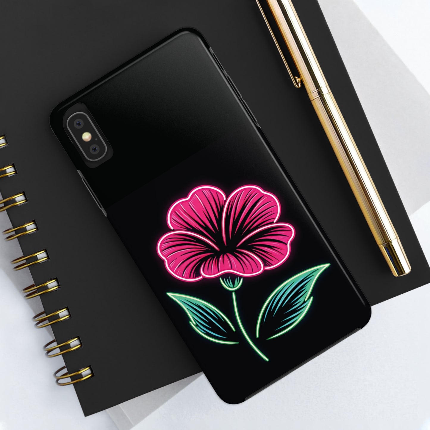 ToughDrop Apple iPhone Case Ft. Neon Bloom
