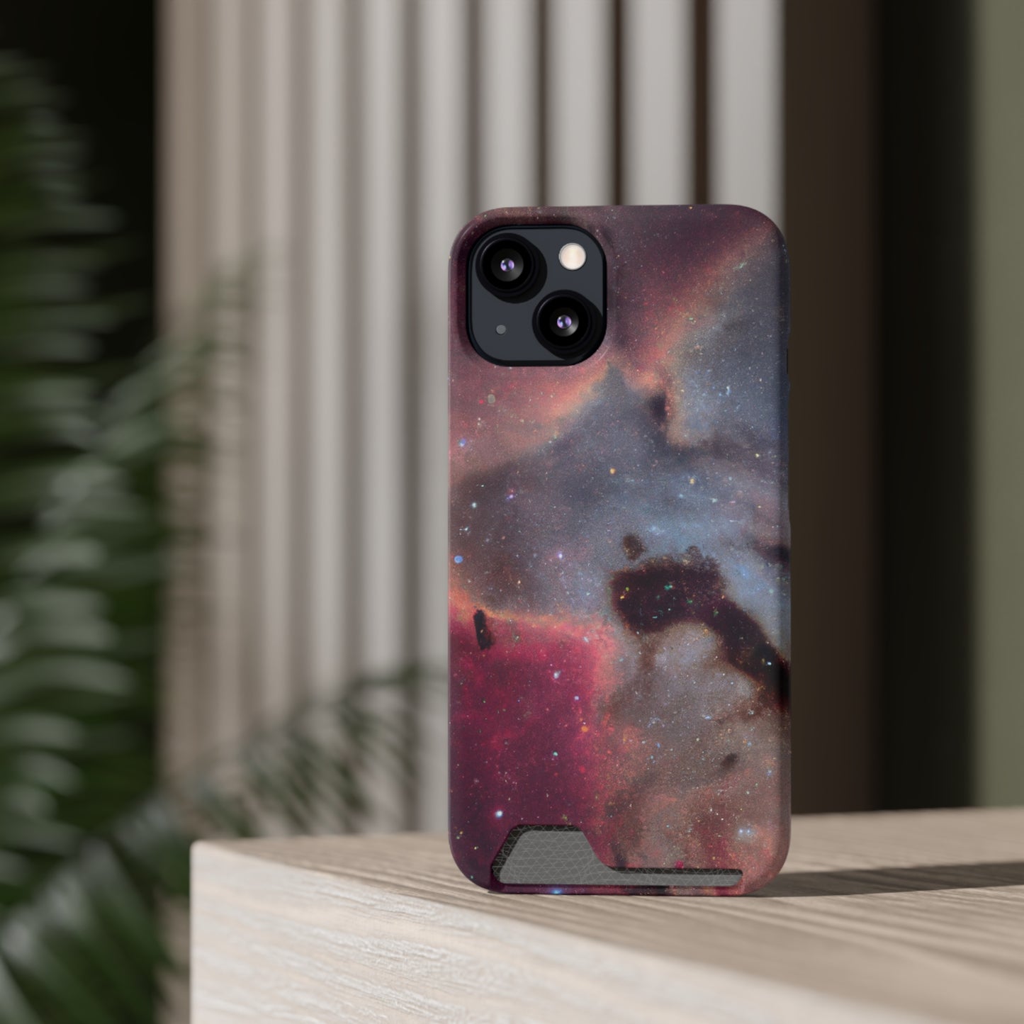 iPhone 13 and Samsung S21, S22 Cases with Card Holder Ft. Nebula