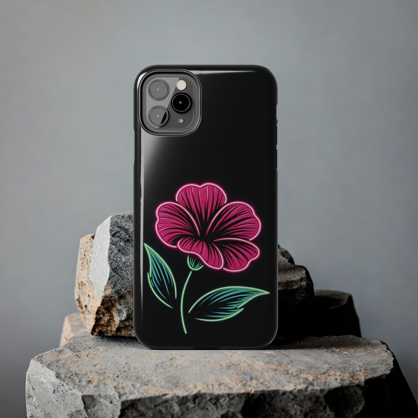 ToughDrop Apple iPhone Case Ft. Neon Bloom