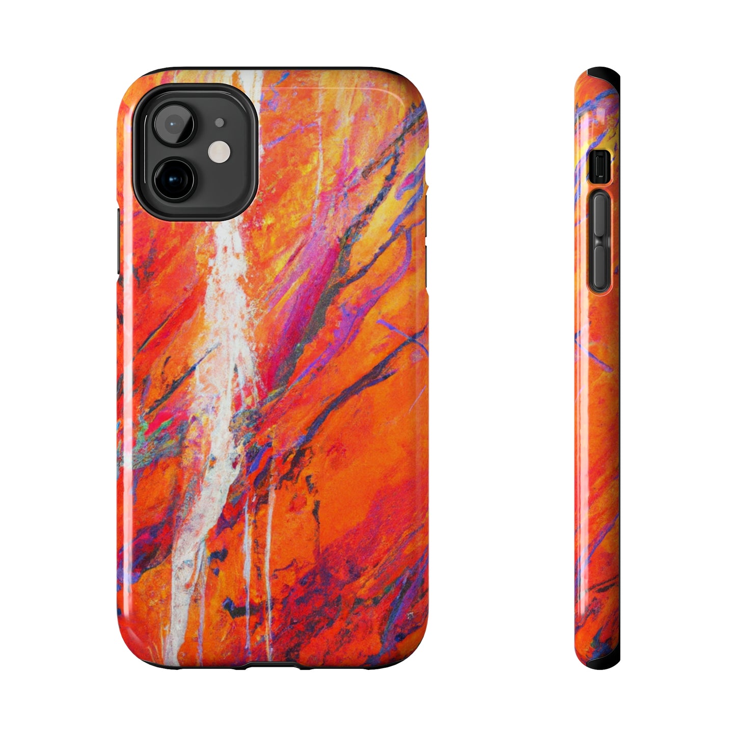 Tough Apple iPhone Cases Ft. Abstract Halloween Forest