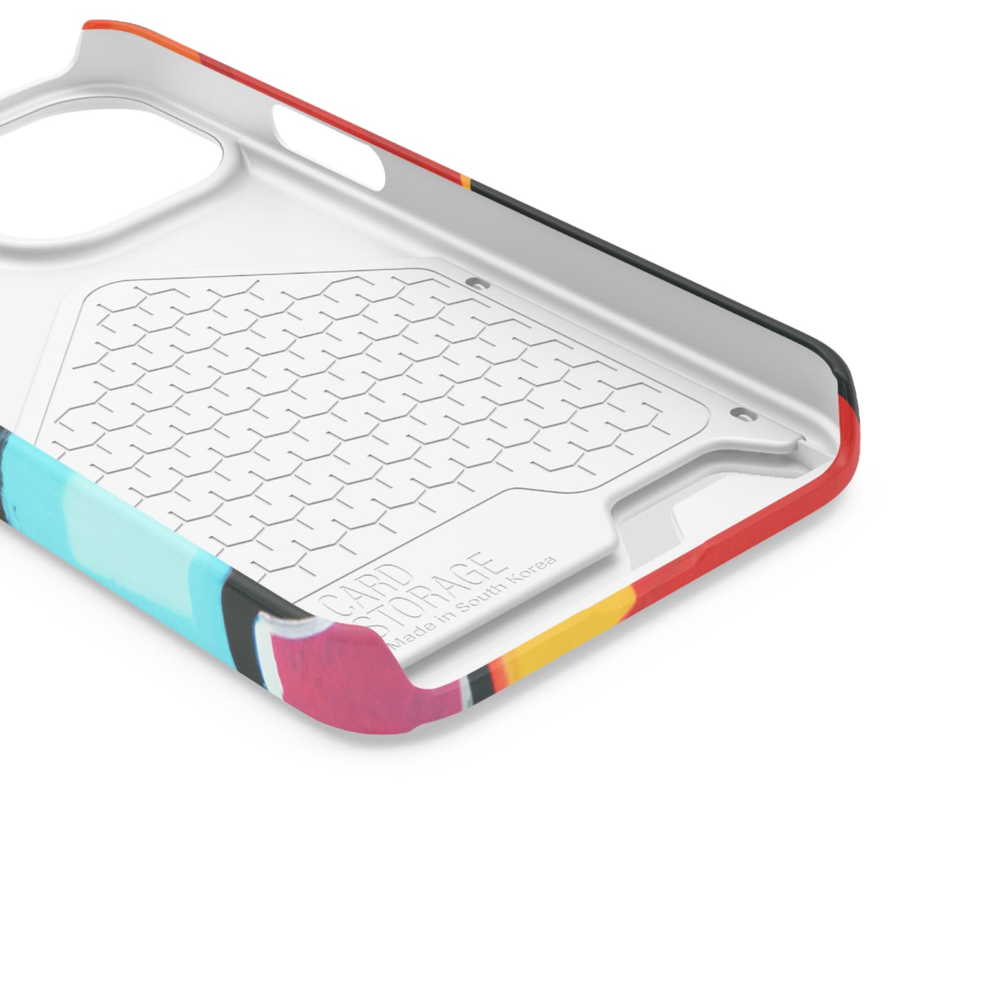 iPhone 13 and Samsung S21, S22 Cases with Card Holder Ft Abstract Panes