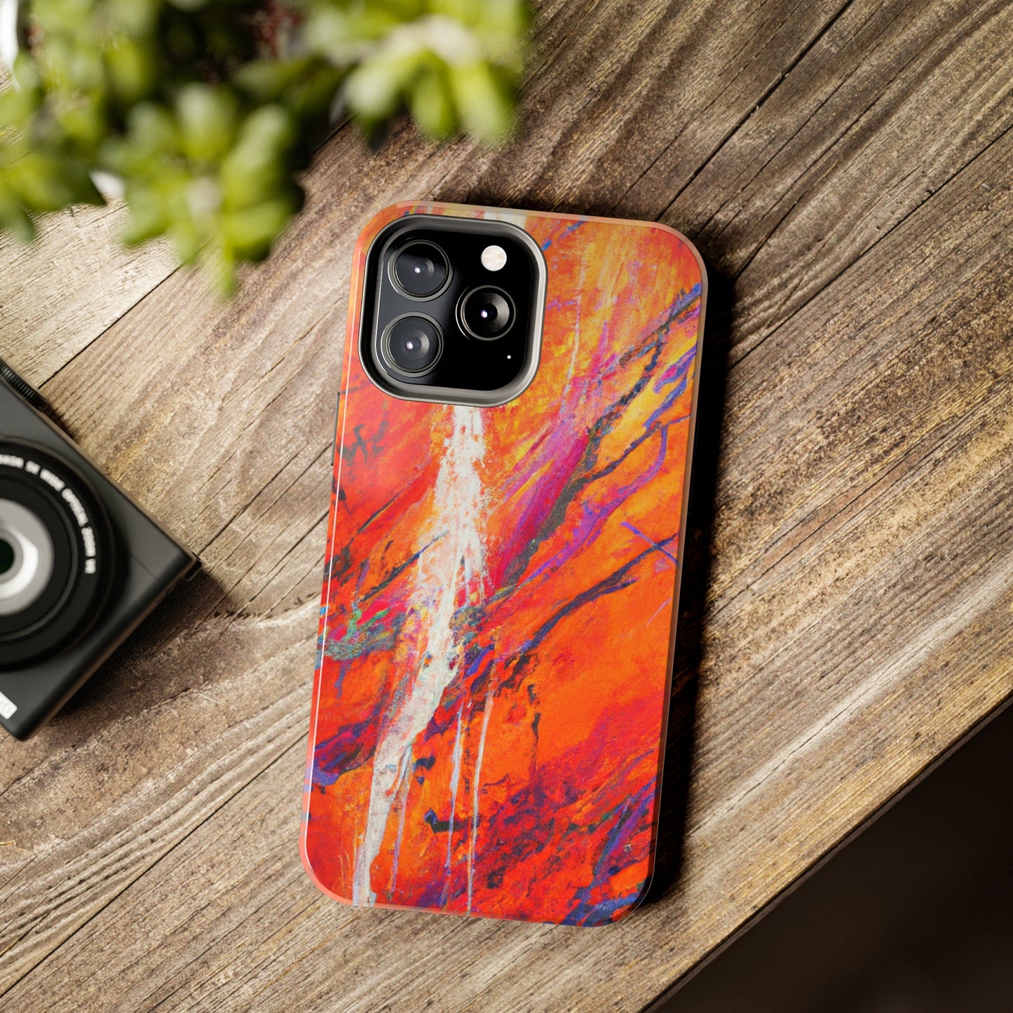 Tough Apple iPhone Cases Ft. Abstract Halloween Forest