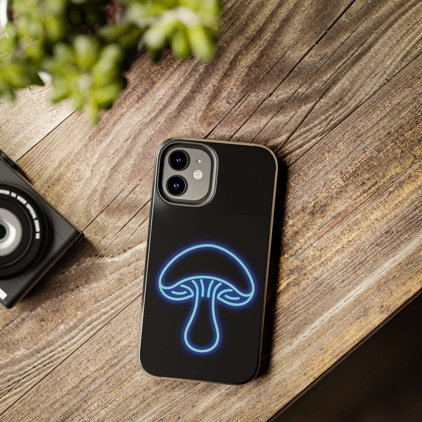 ToughDrop Apple iPhone Case Ft. Neon Blue Shroom