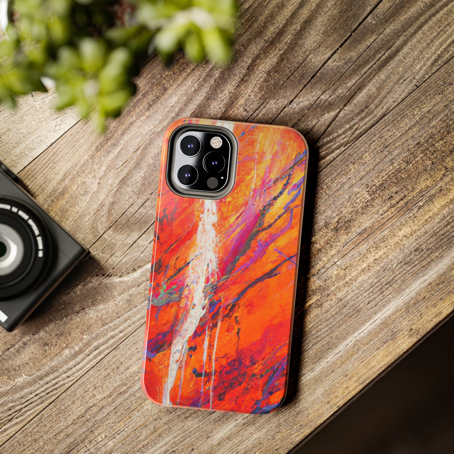 Tough Apple iPhone Cases Ft. Abstract Halloween Forest