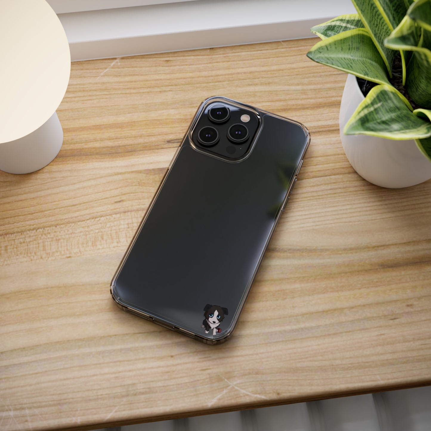 Clear iPhone and Android Cases Ft. Cute Puppy