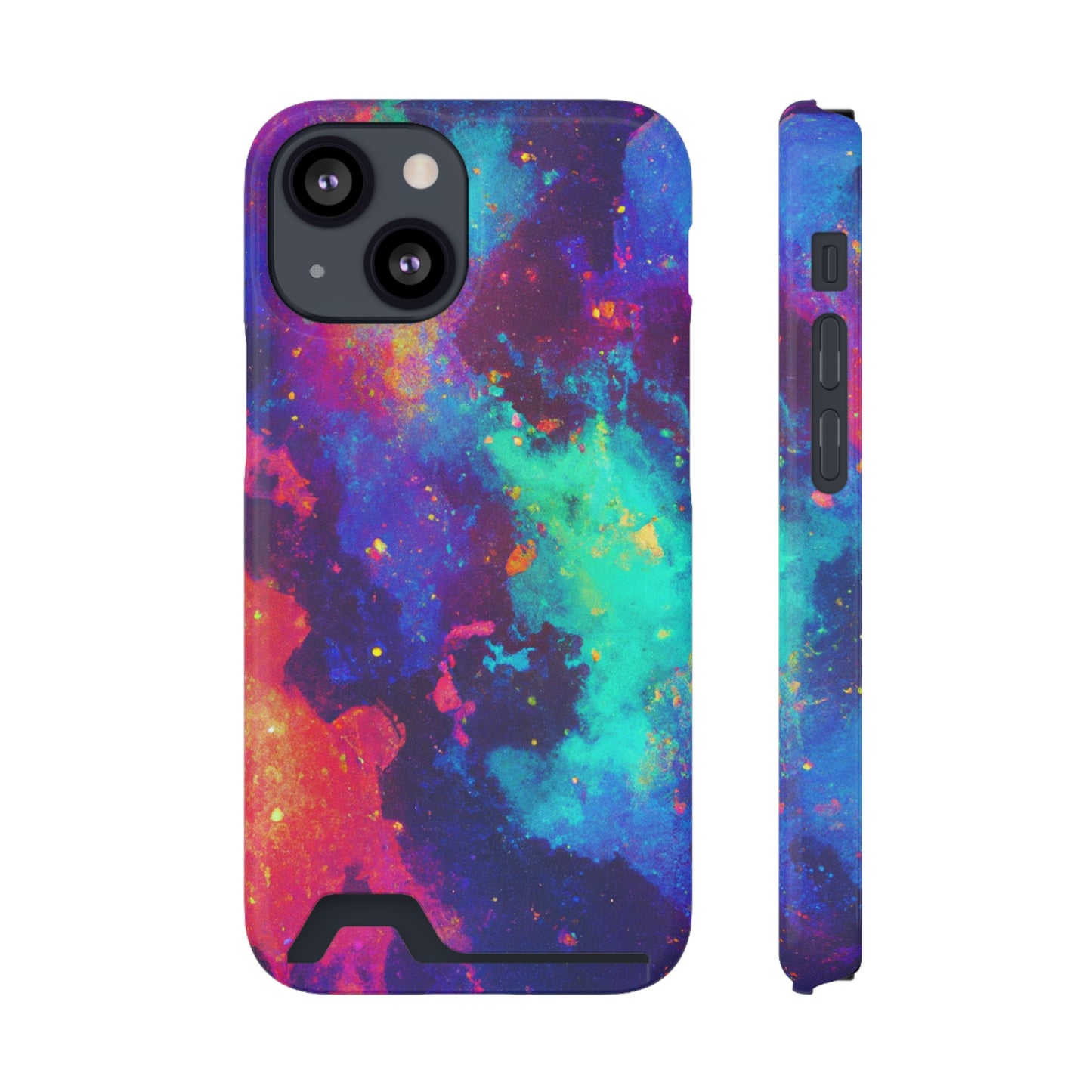 iPhone and Samsung Cases with Card Holder Ft. Abstract Space