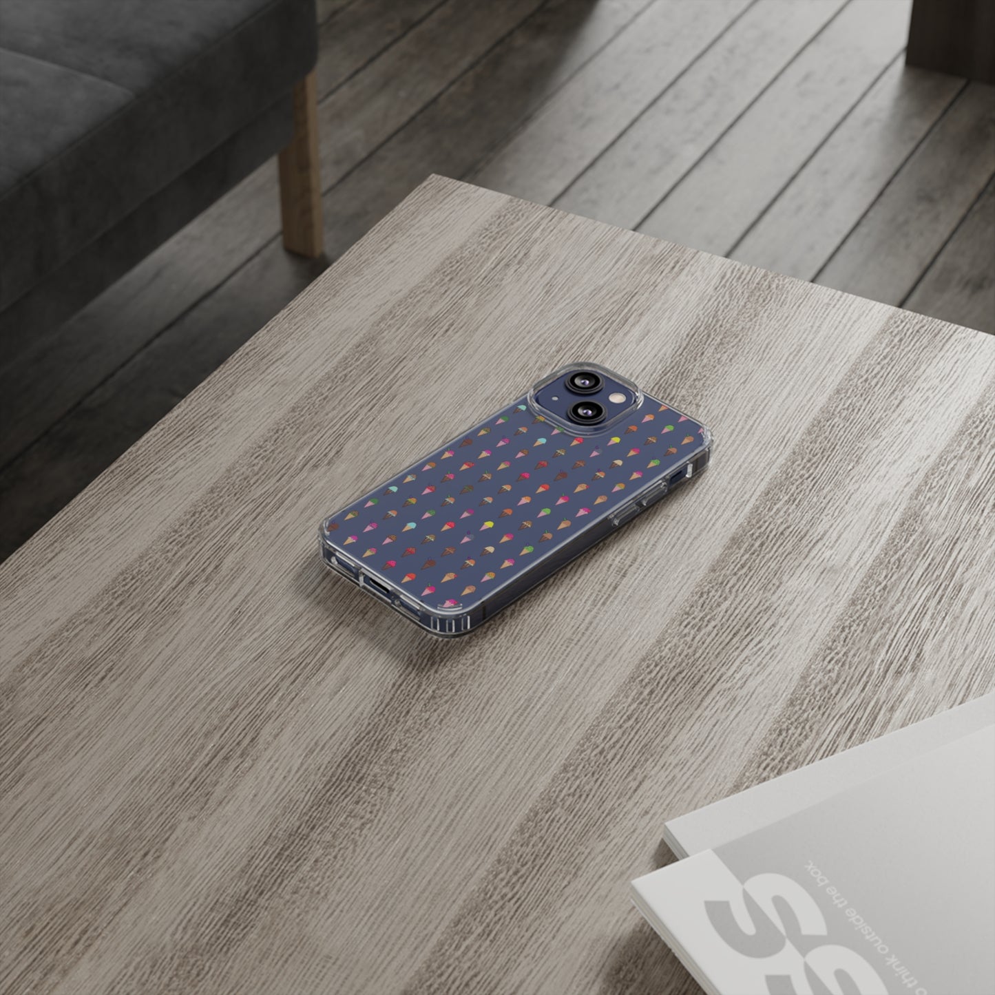 Clear Hard Case for iPhone 1-14 and Samsung S21-S22, Featuring Pixel Cones