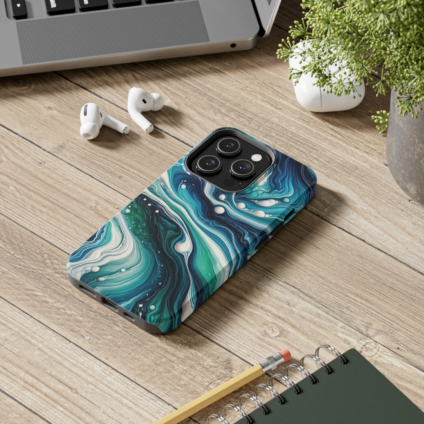 ToughDrop Apple iPhone Case Ft. Liquid Blue