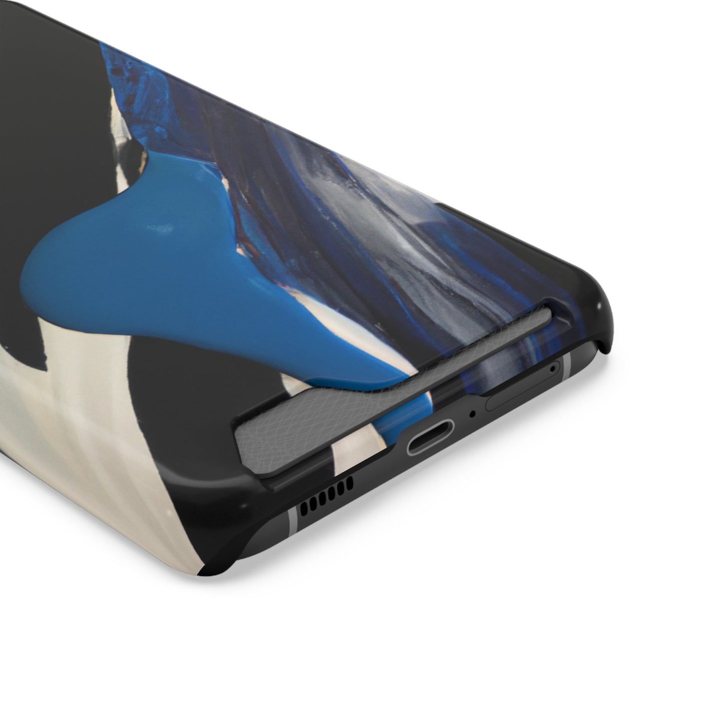 iPhone 13 and Samsung S21, S22 Cases with Card Holder Ft. Inked in Black