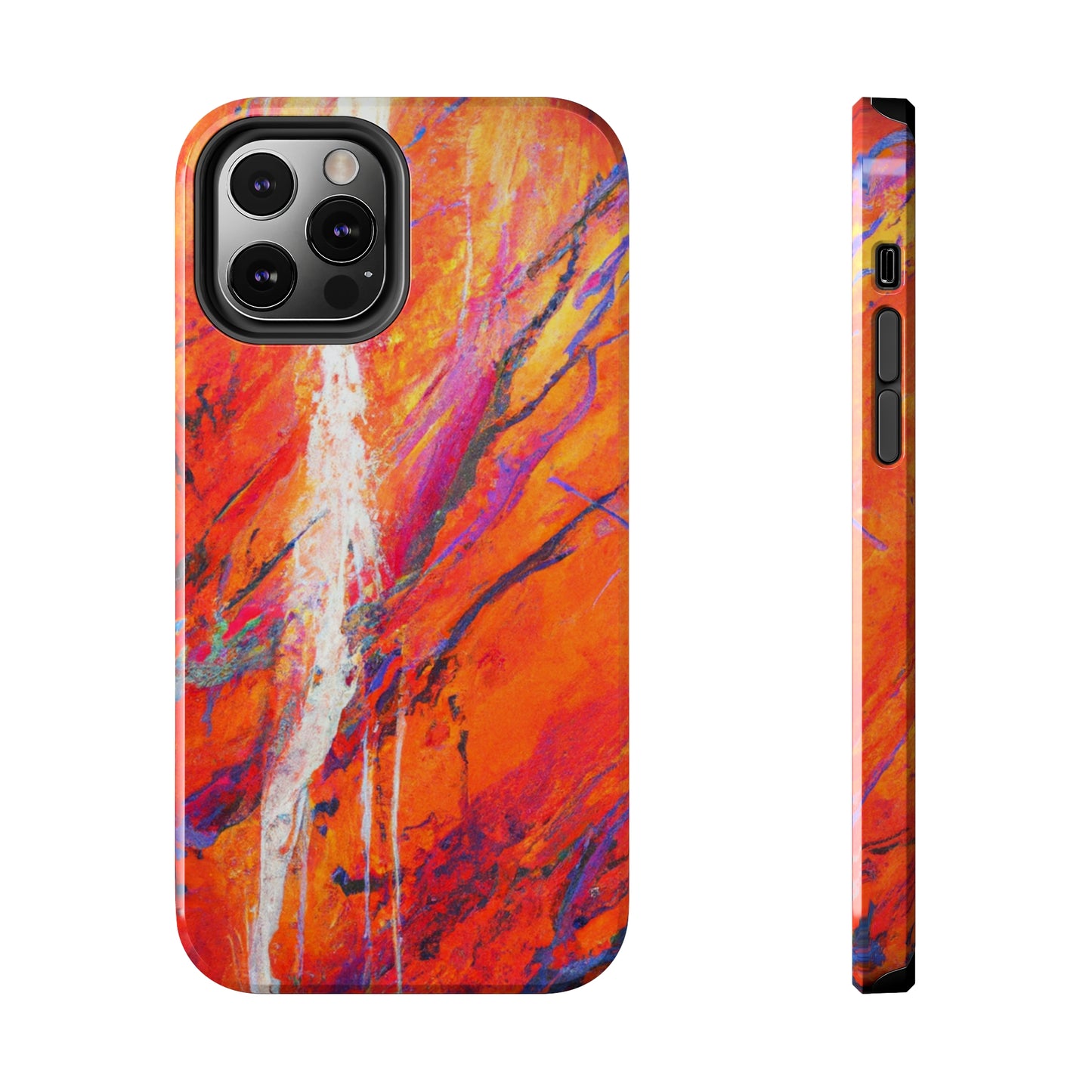 Tough Apple iPhone Cases Ft. Abstract Halloween Forest