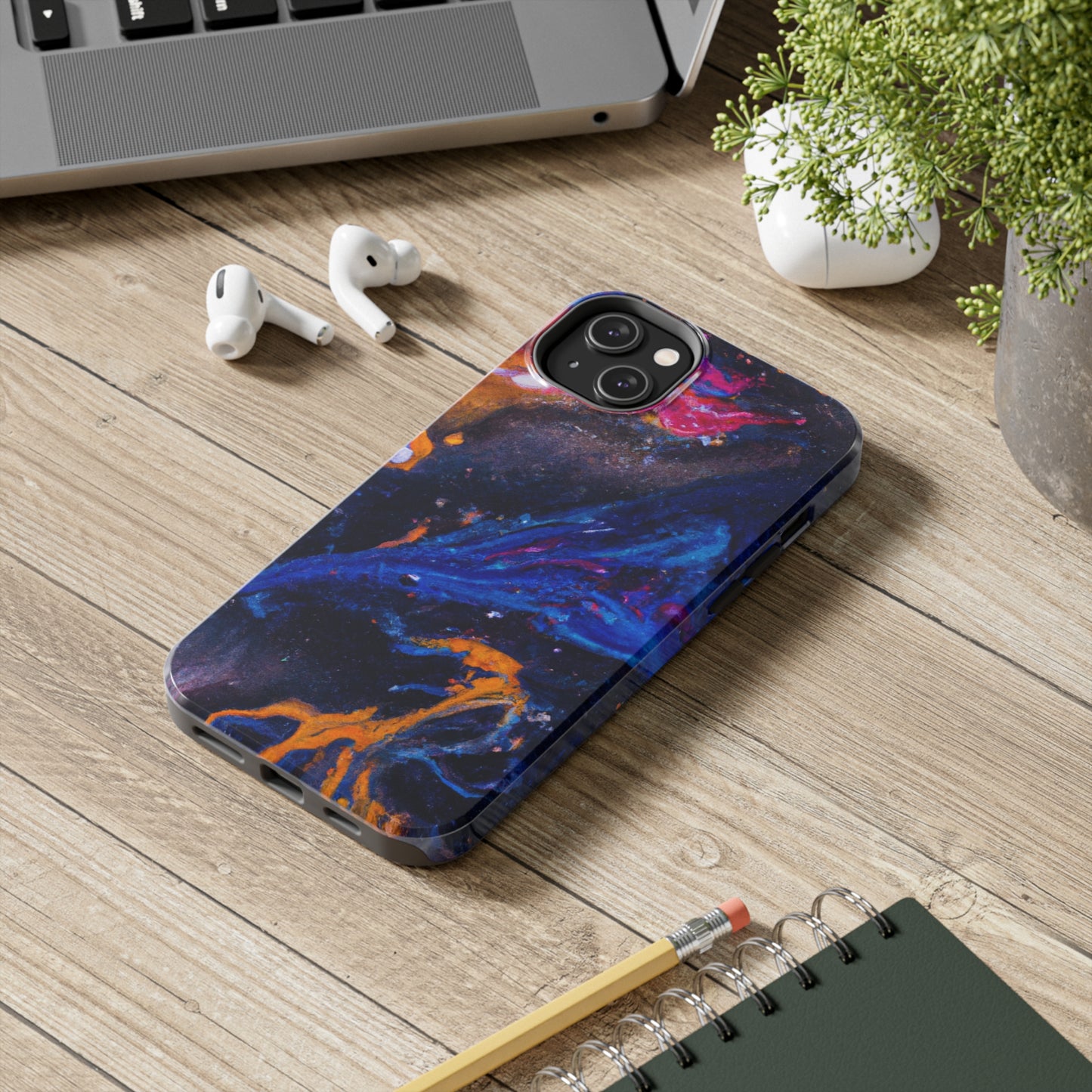 Tough Apple iPhone Cases Ft. Space Clouds